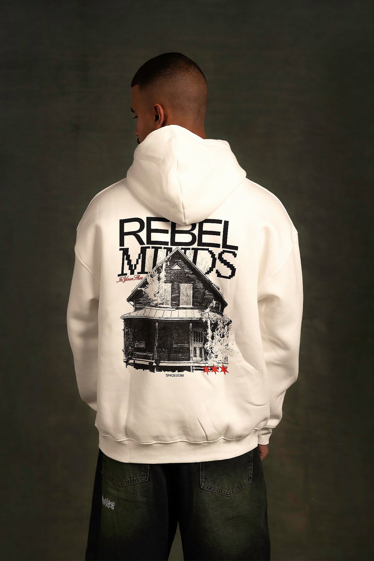 White Rebel Minds Hoodie By In Your Shoe