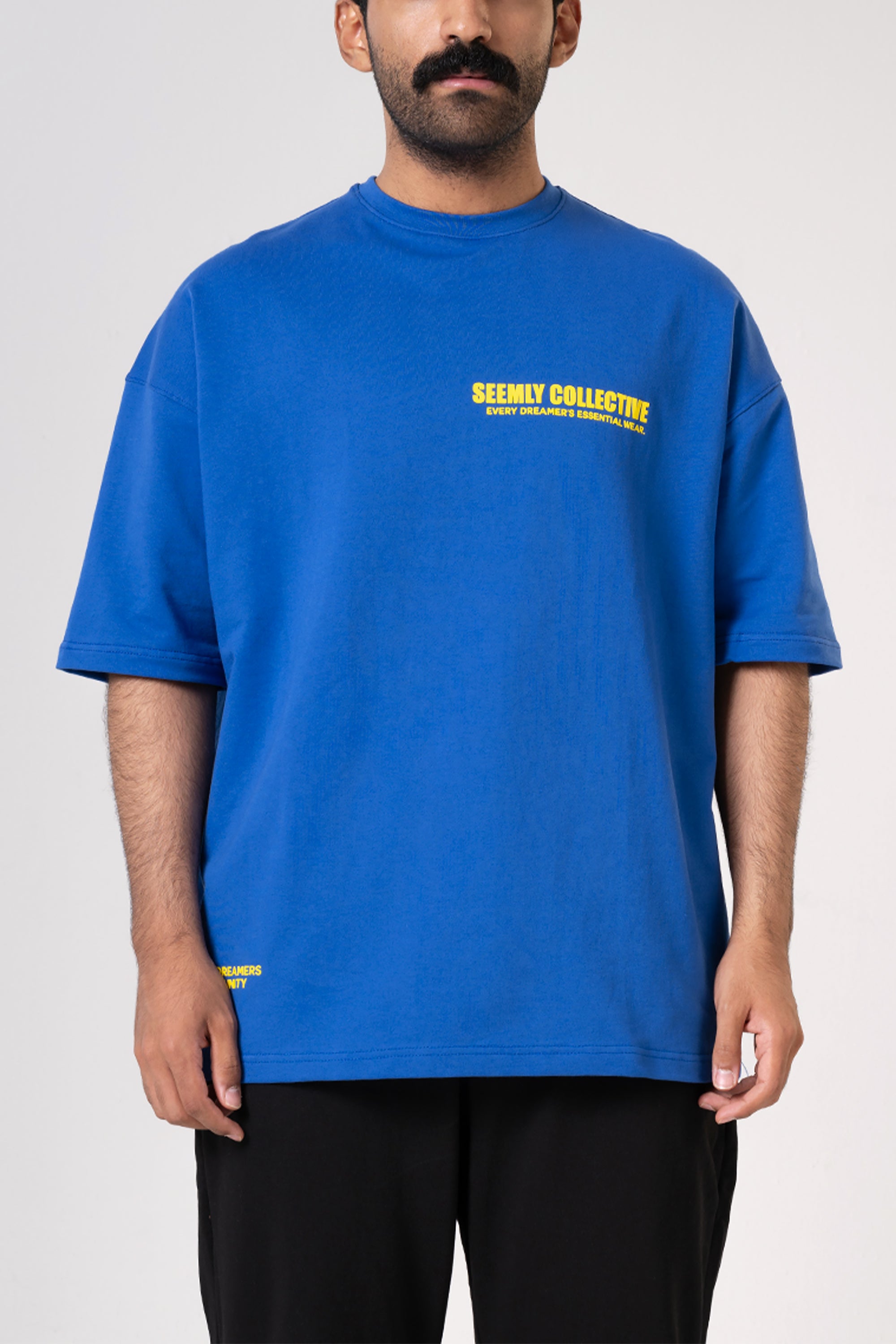 Blue Unisex Dreamer T-shirt by Seemly