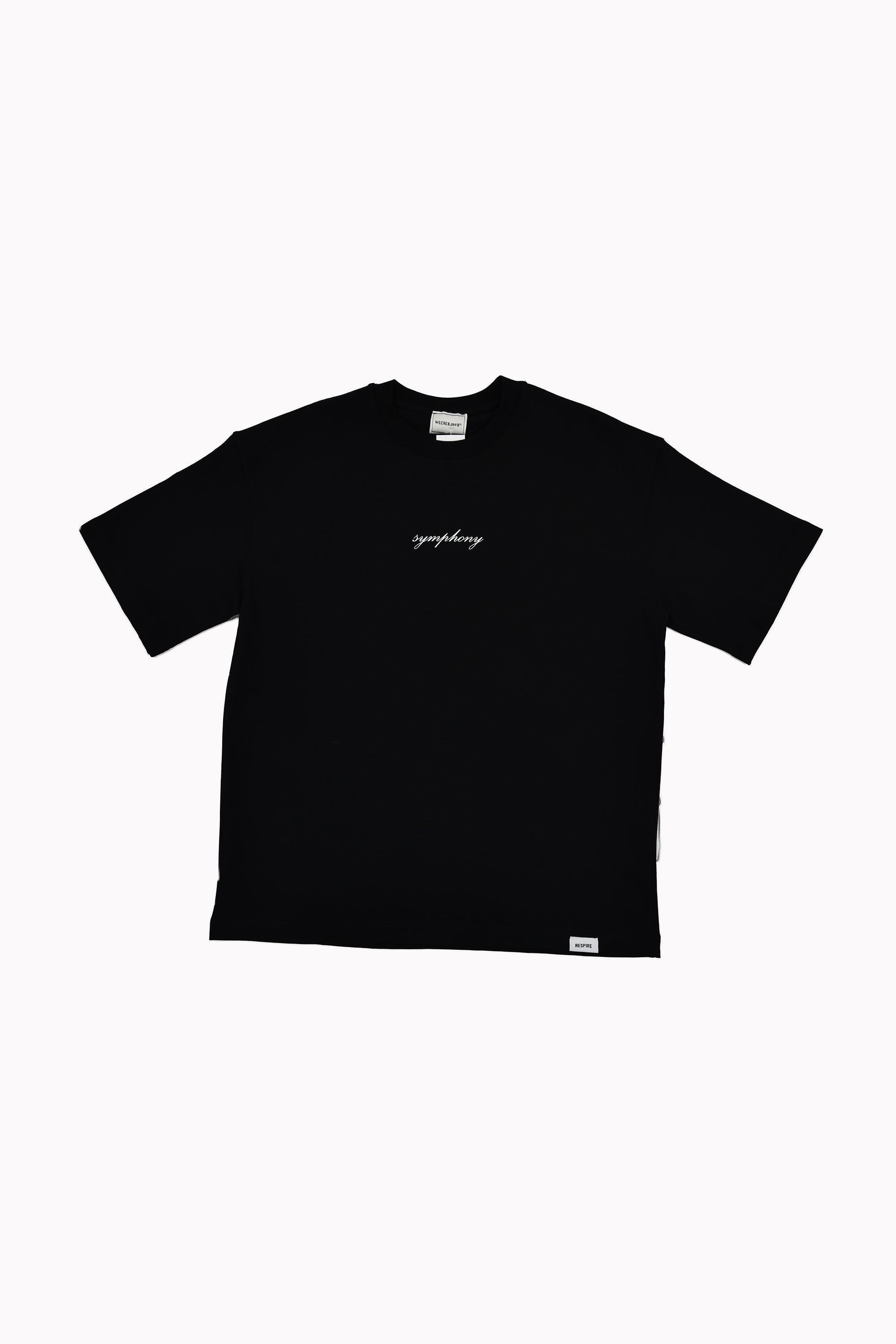Men Black "Symphony" T-shirt by WECRE8