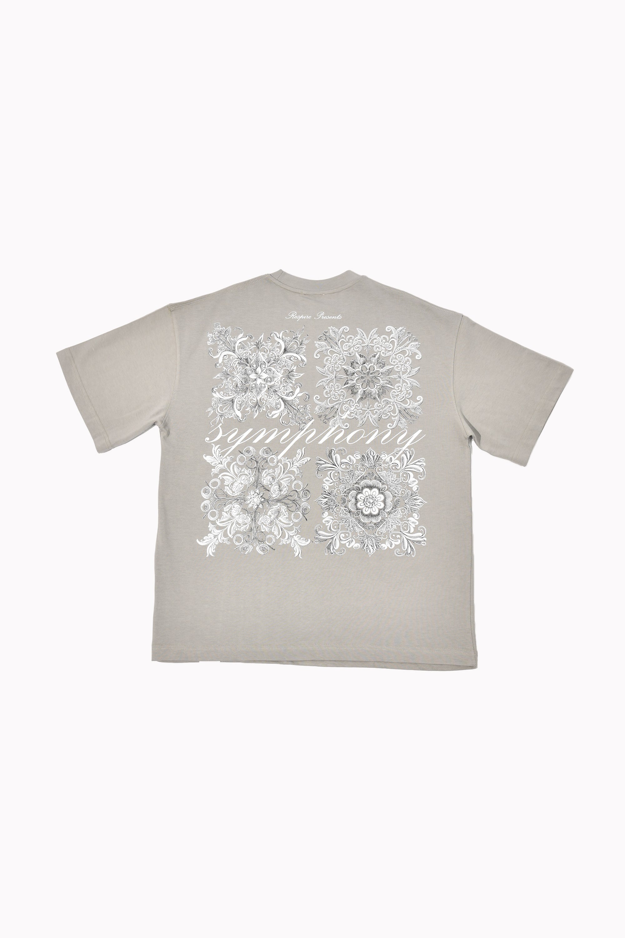 Men Grey "Symphony" T-shirt by WECRE8