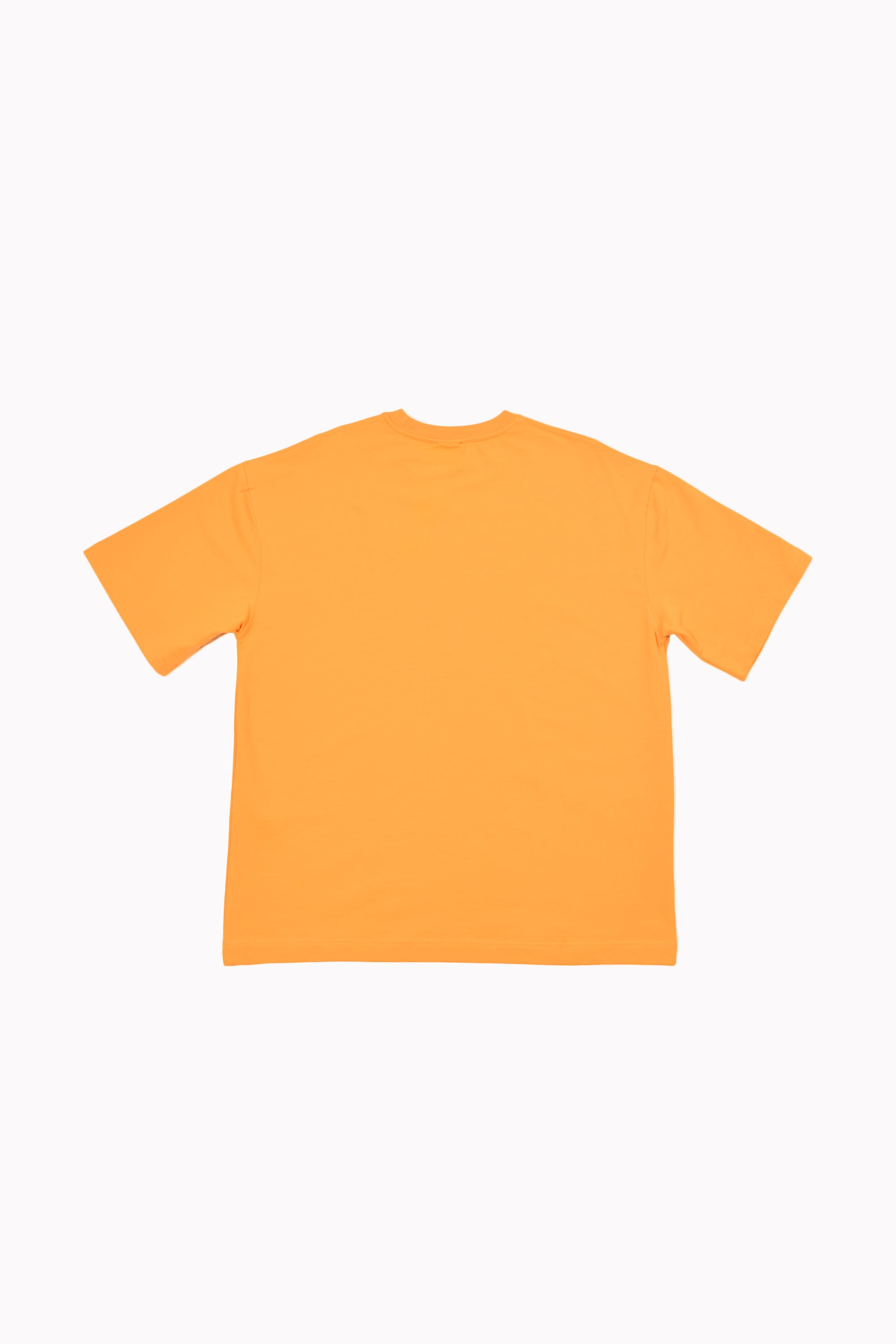 Men Orange Plain T-Shirt by WECRE8