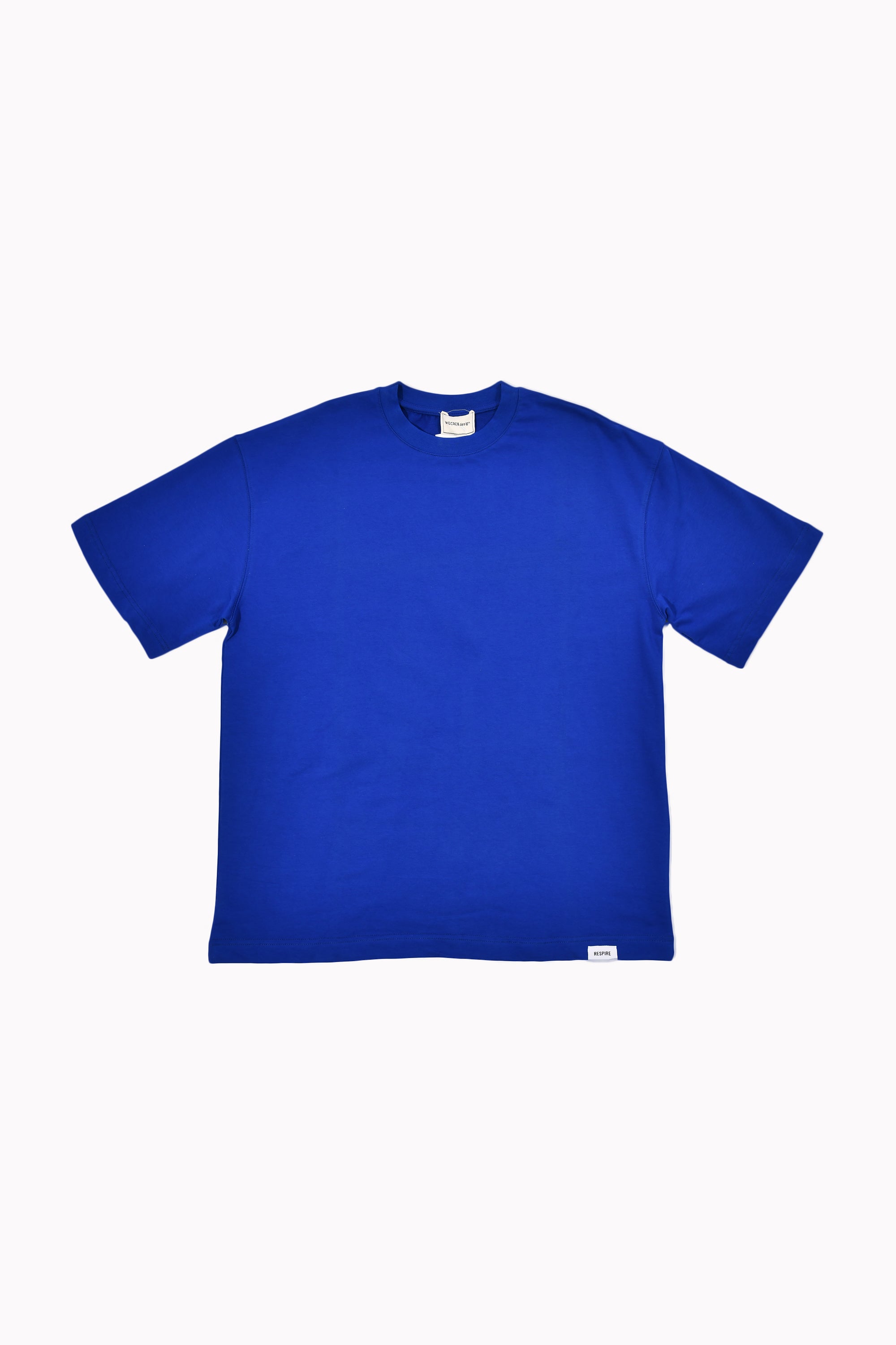 Men Blue Plain T-Shirt by WECRE8