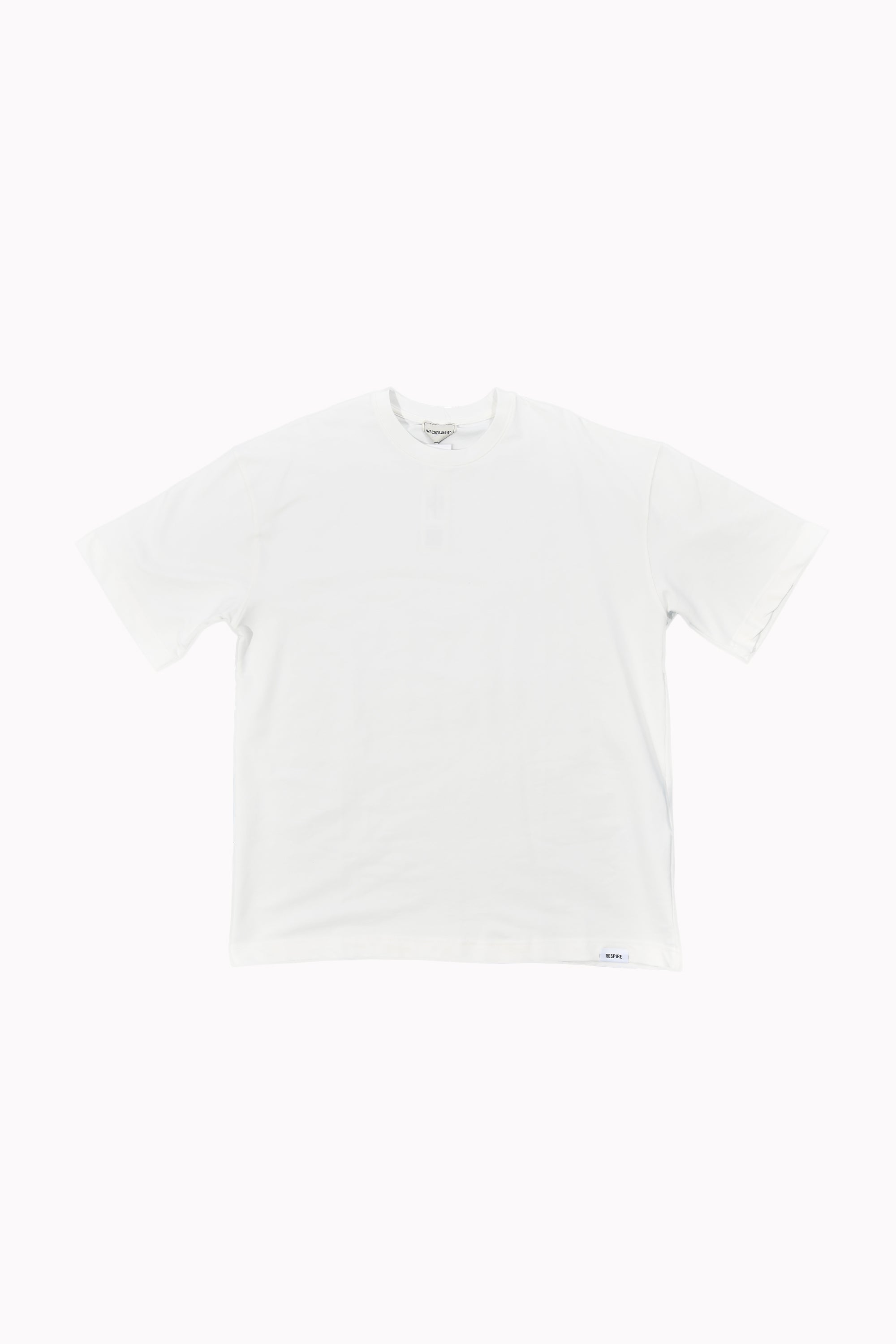 Men White Plain T-Shirt by WECRE8