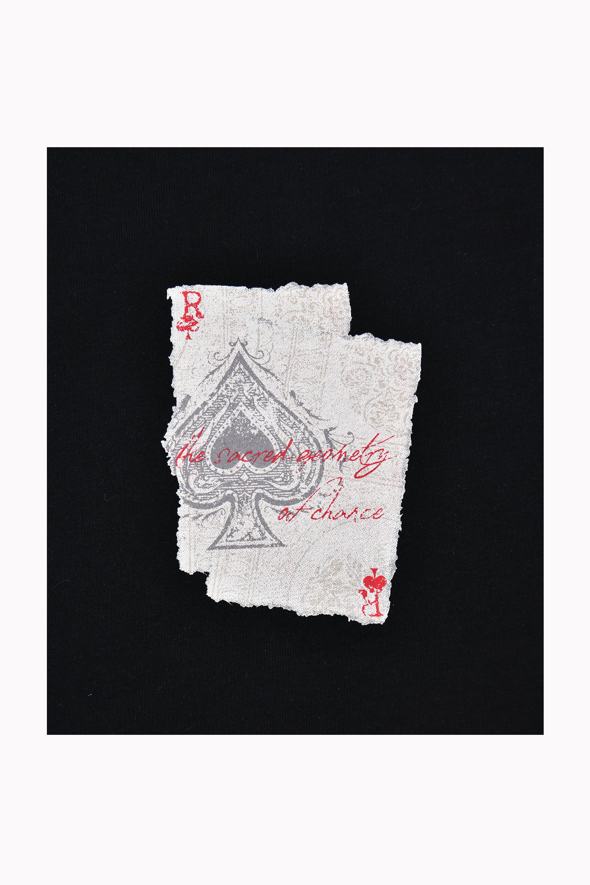 Men Black Spades T-shirt by WECRE8