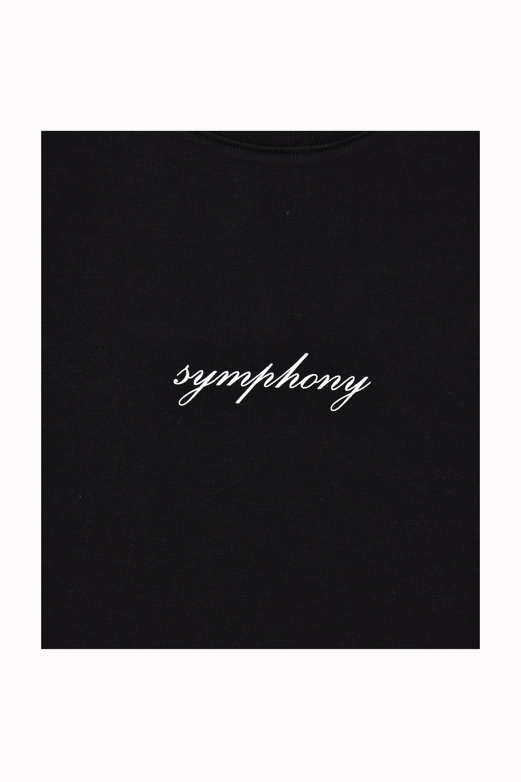 Men Black "Symphony" T-shirt by WECRE8