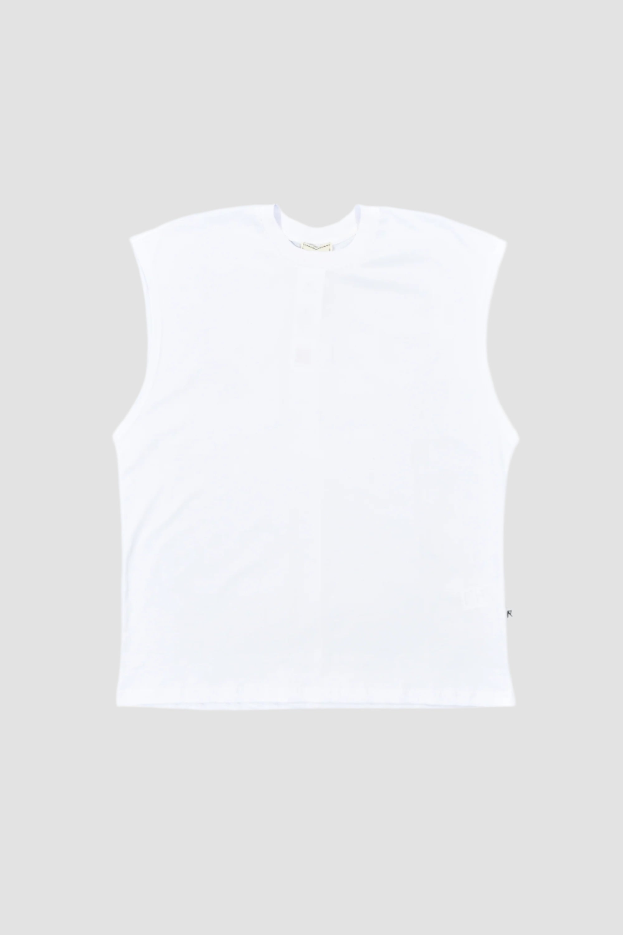 Men White Sleeveless Shirt by WECRE8