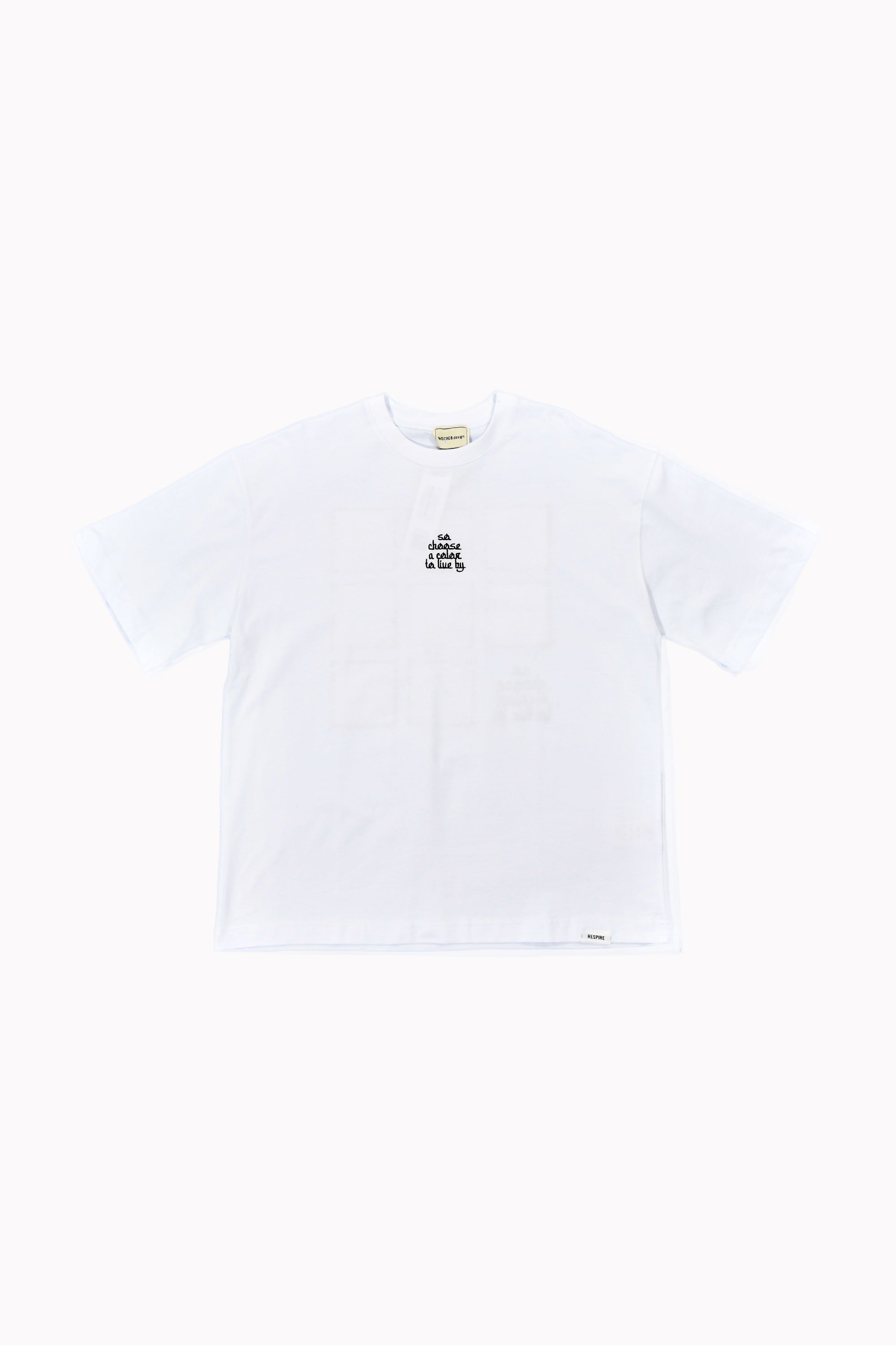 Men White Vibrant Graphic T-Shirt by WECRE8