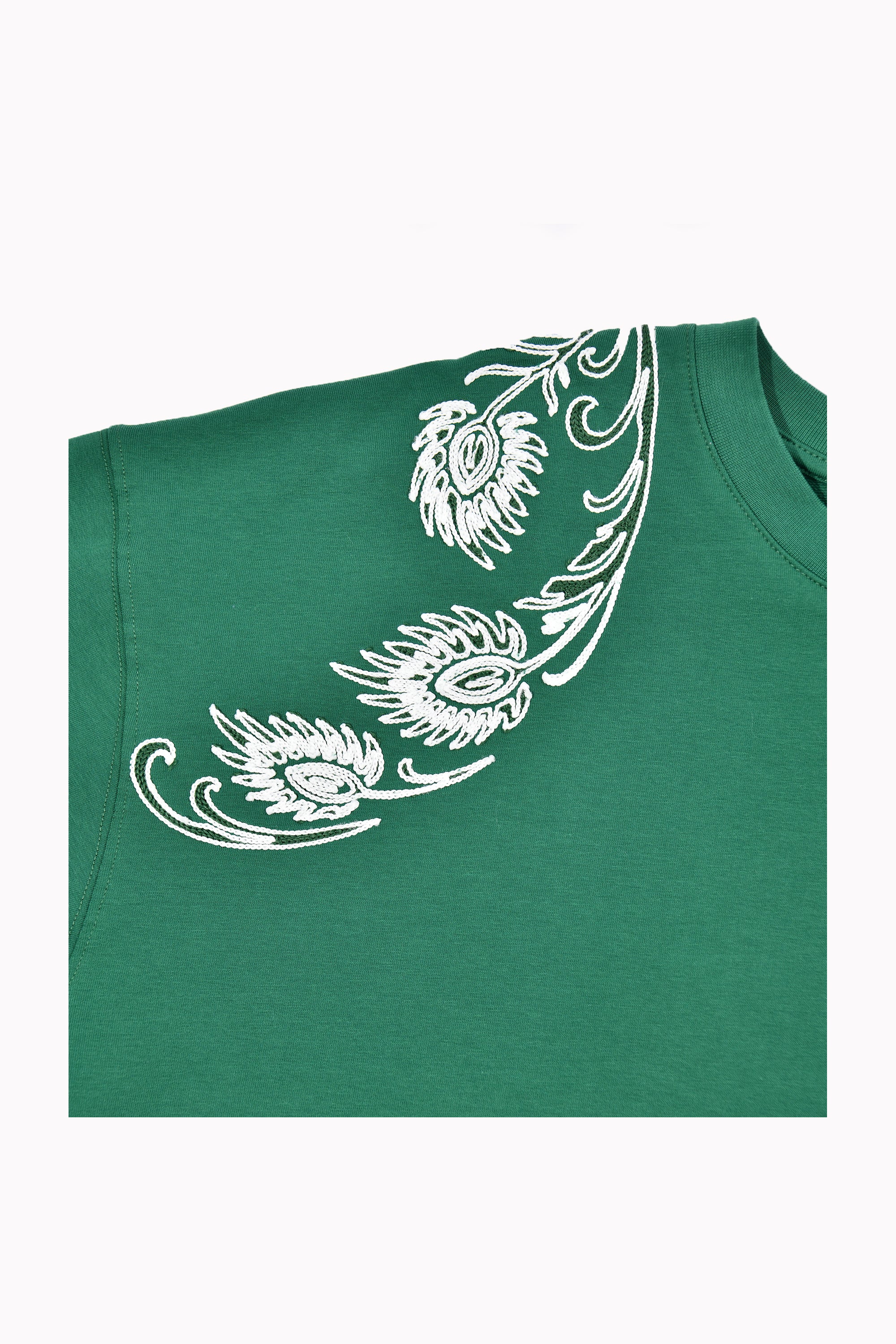 Men Green Artistry Graphic T-Shirt by WECRE8