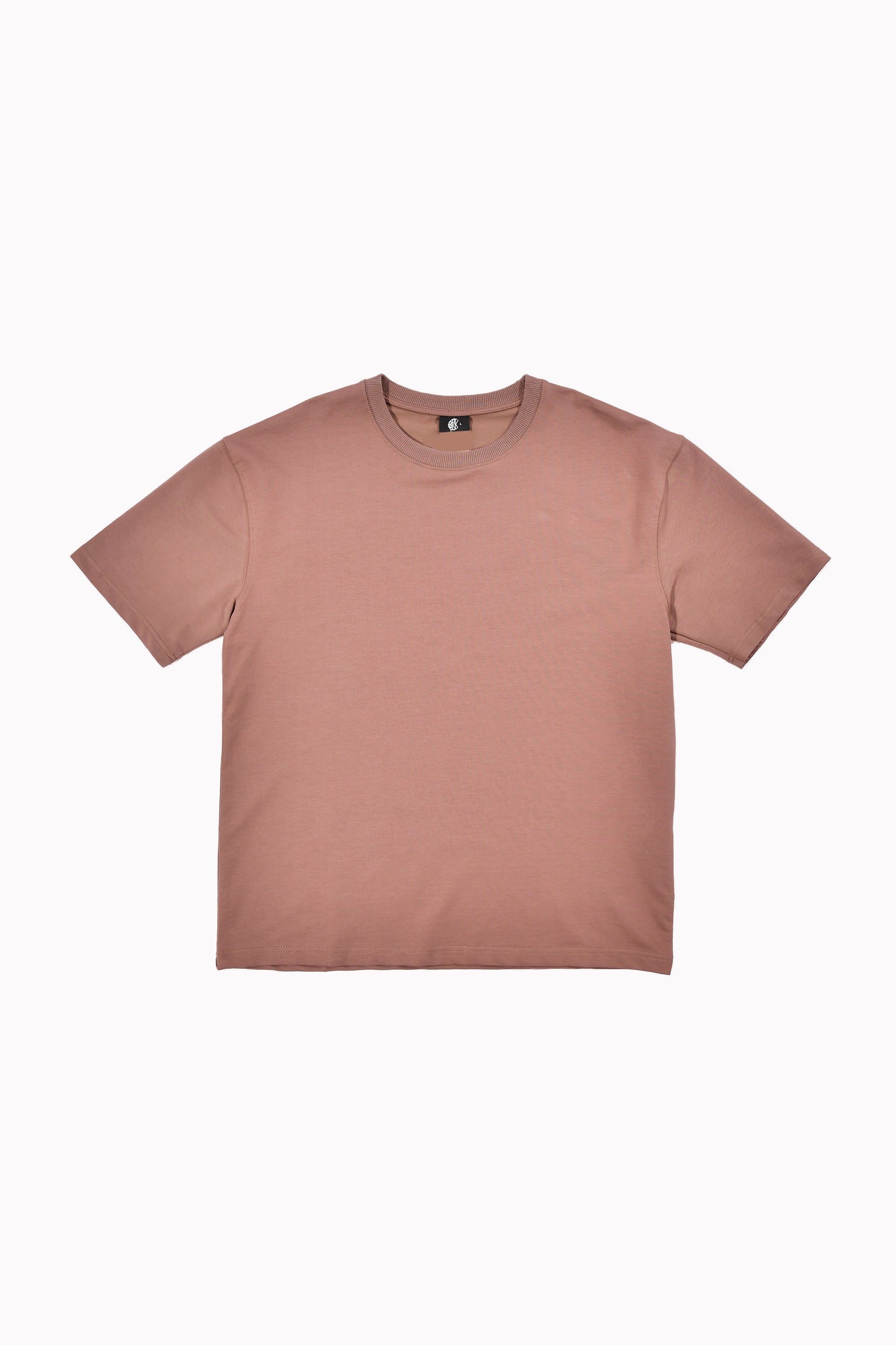 Men Brown Plain T-shirt by WECRE8