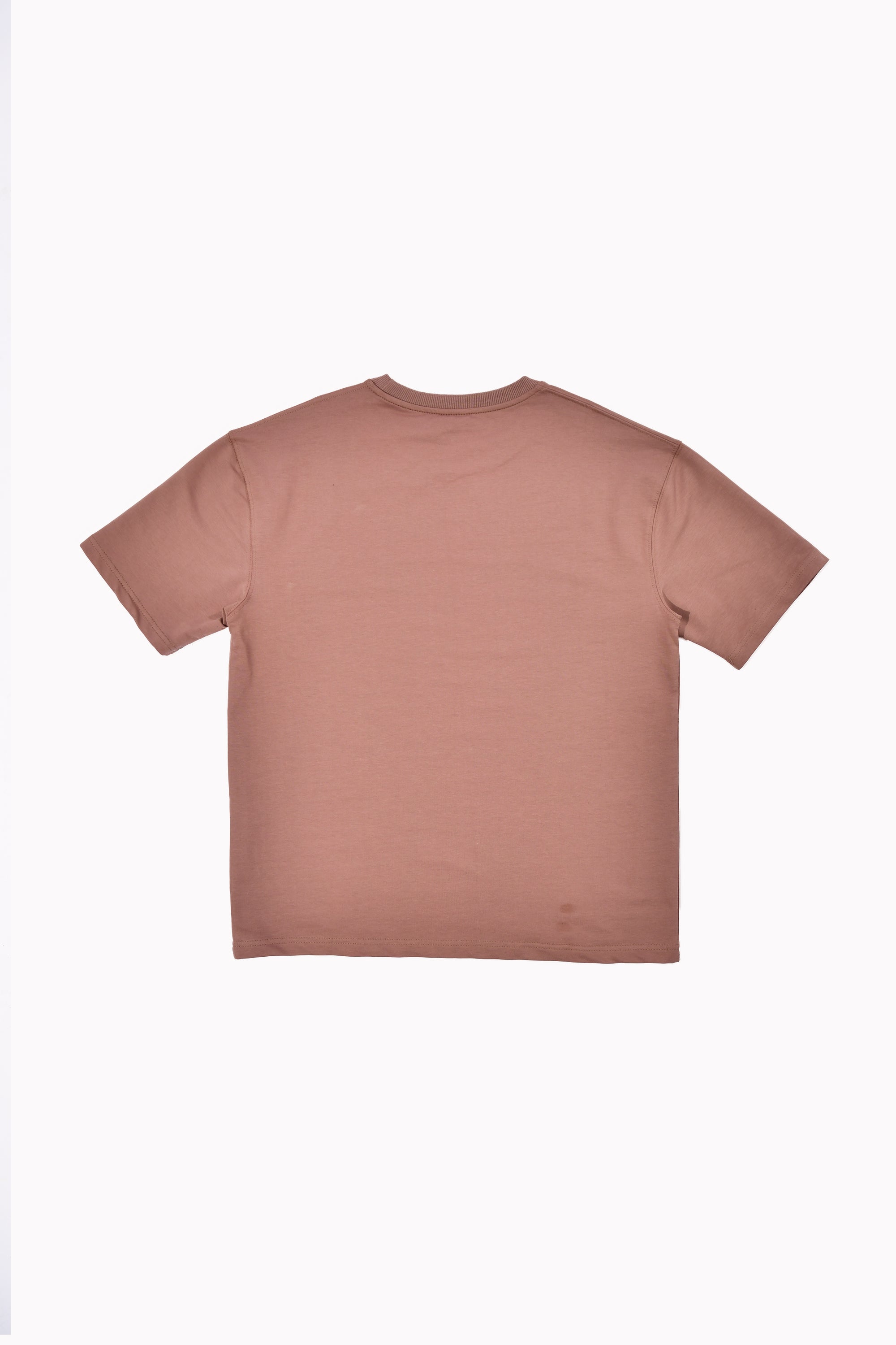 Men Brown Plain T-shirt by WECRE8