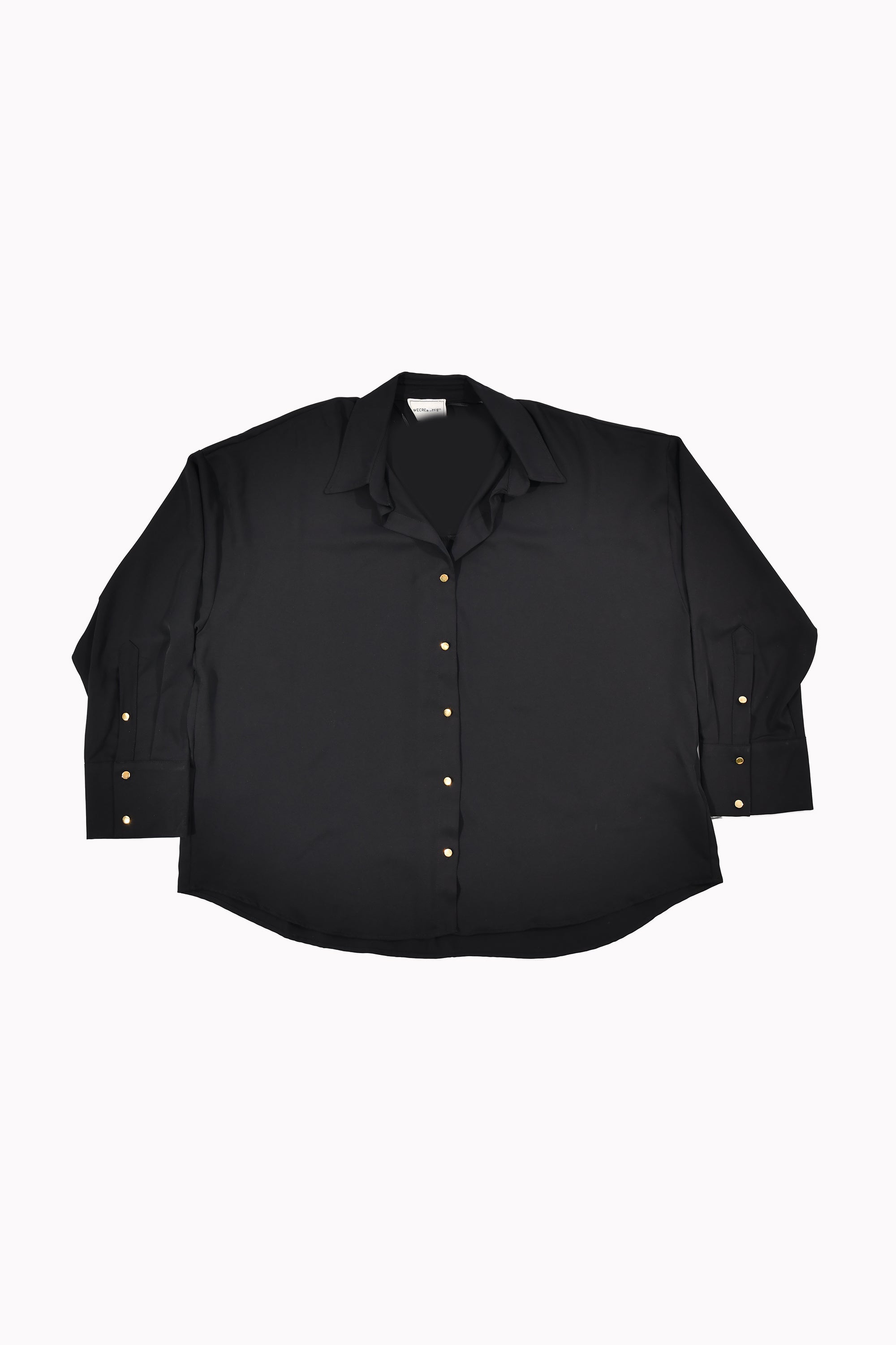 Men Black Plain Classic Shirt by WECRE8
