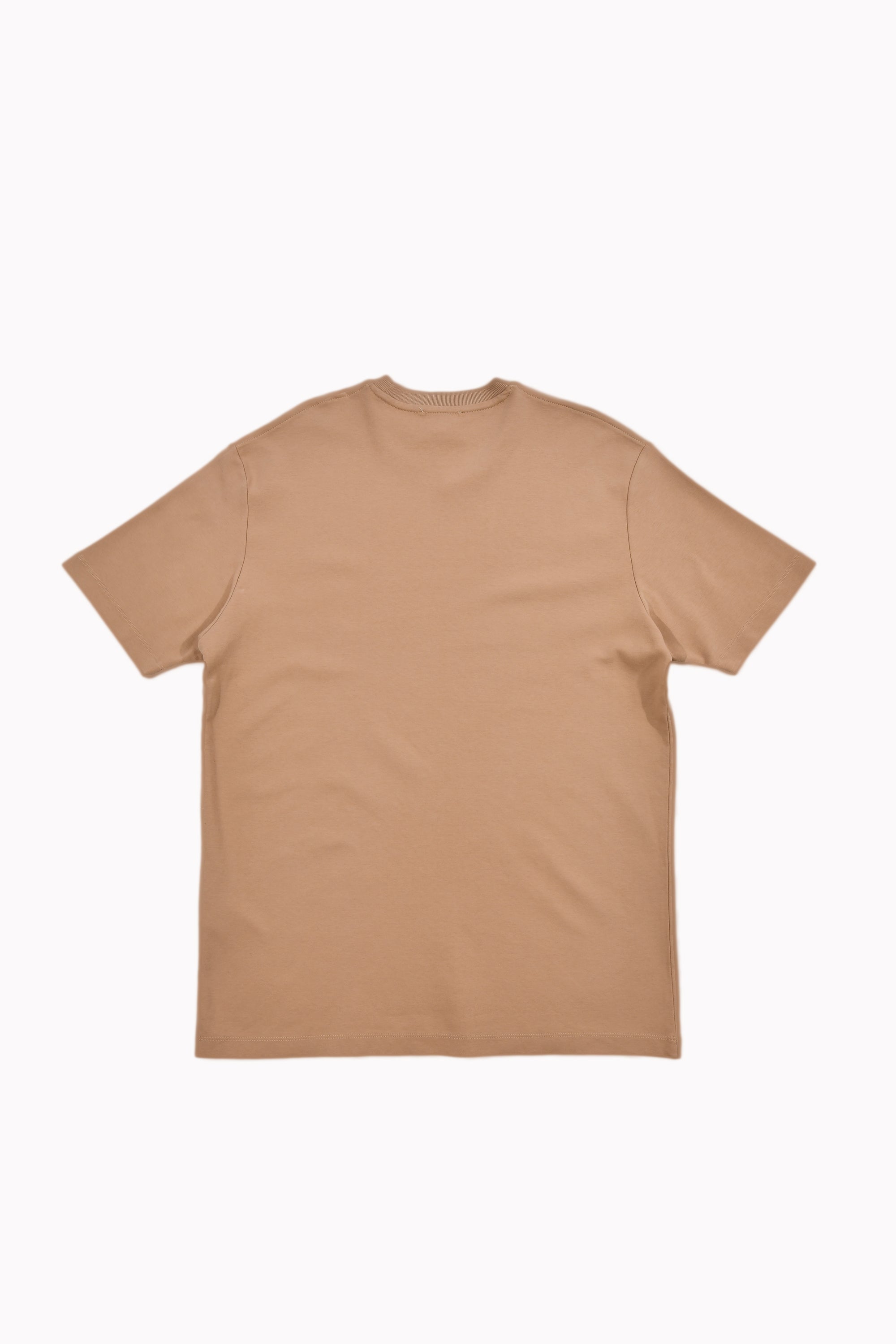 Men Light Brown Plain Classic T-Shirt by WECRE8