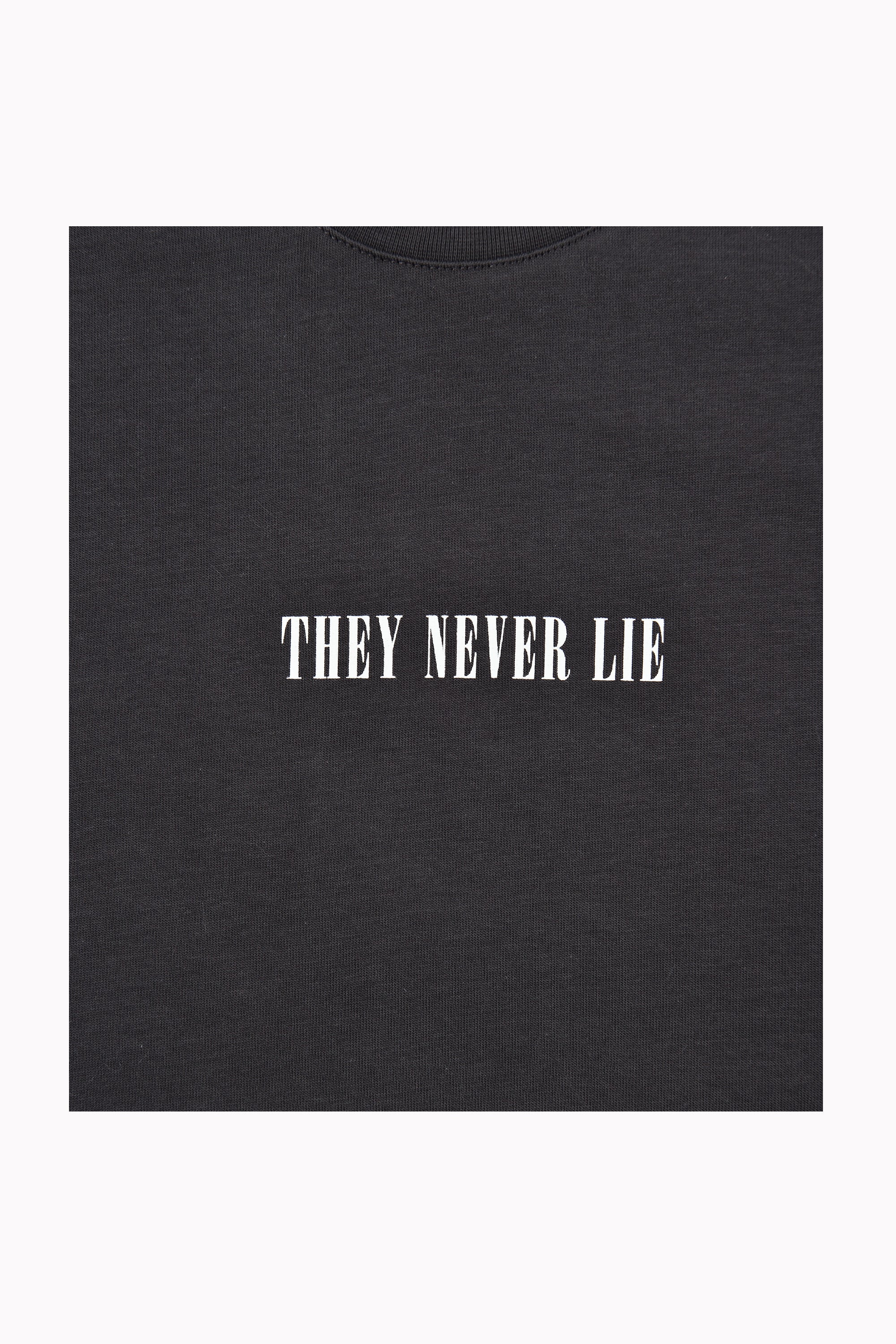 Men Grey "They Never Lie" T-shirt by WECRE8