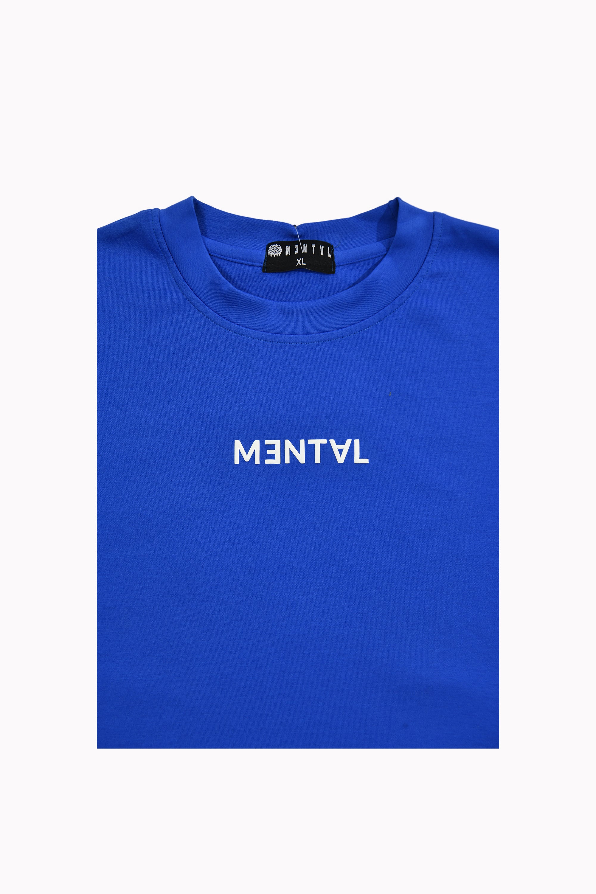 تي شيرت أزرق "MNTL" من Mental