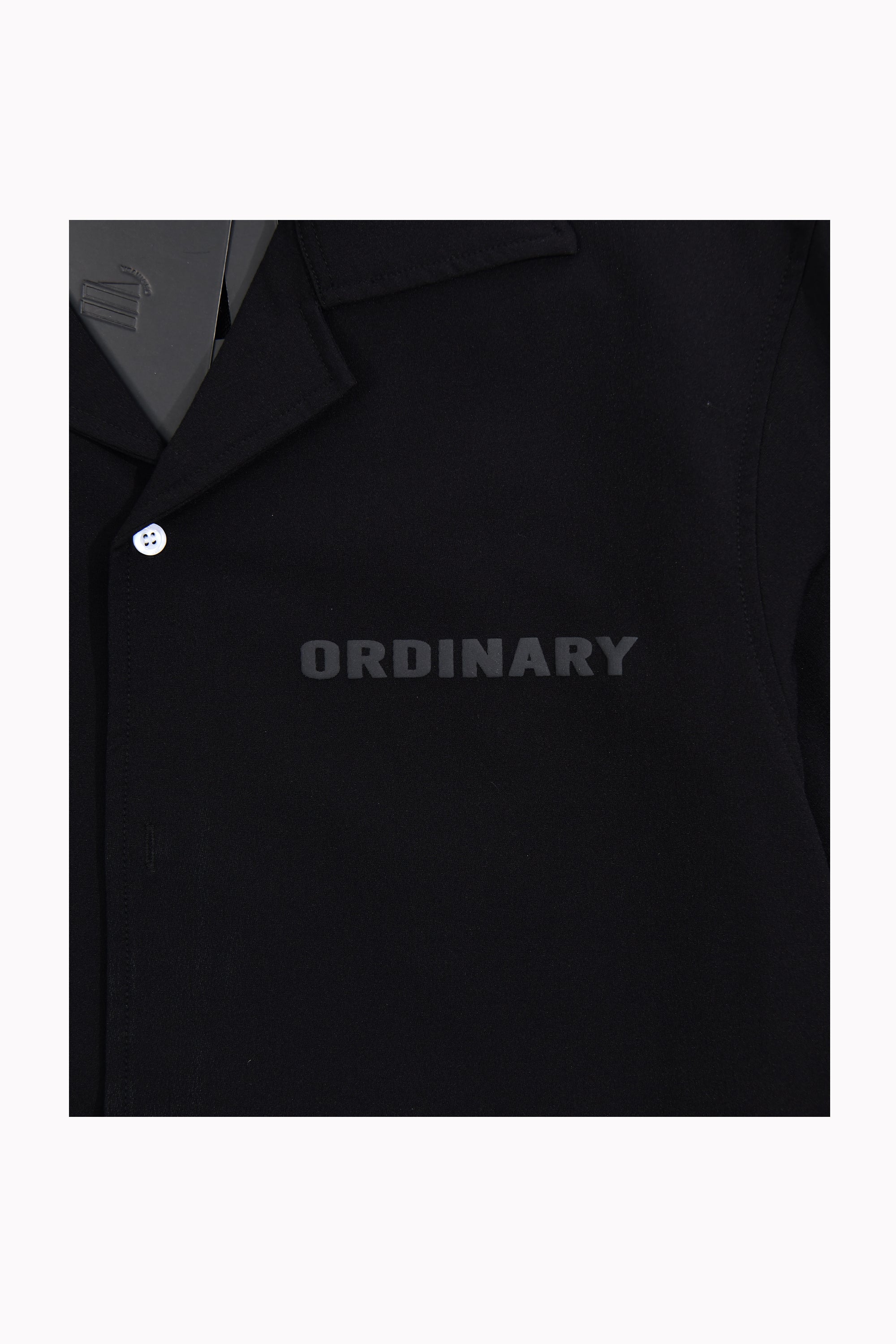Black Geometric Shirt by Ordinary Clothes
