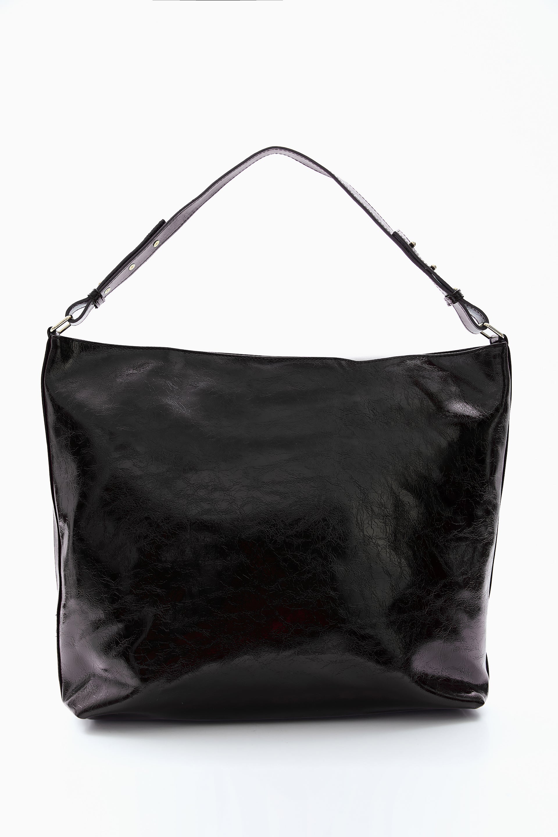 Black Hobo Shoulder Bag by WECRE8