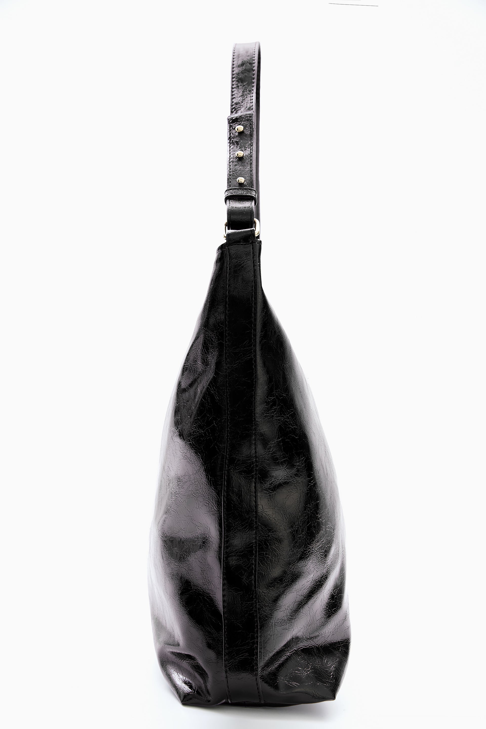 Black Hobo Shoulder Bag by WECRE8