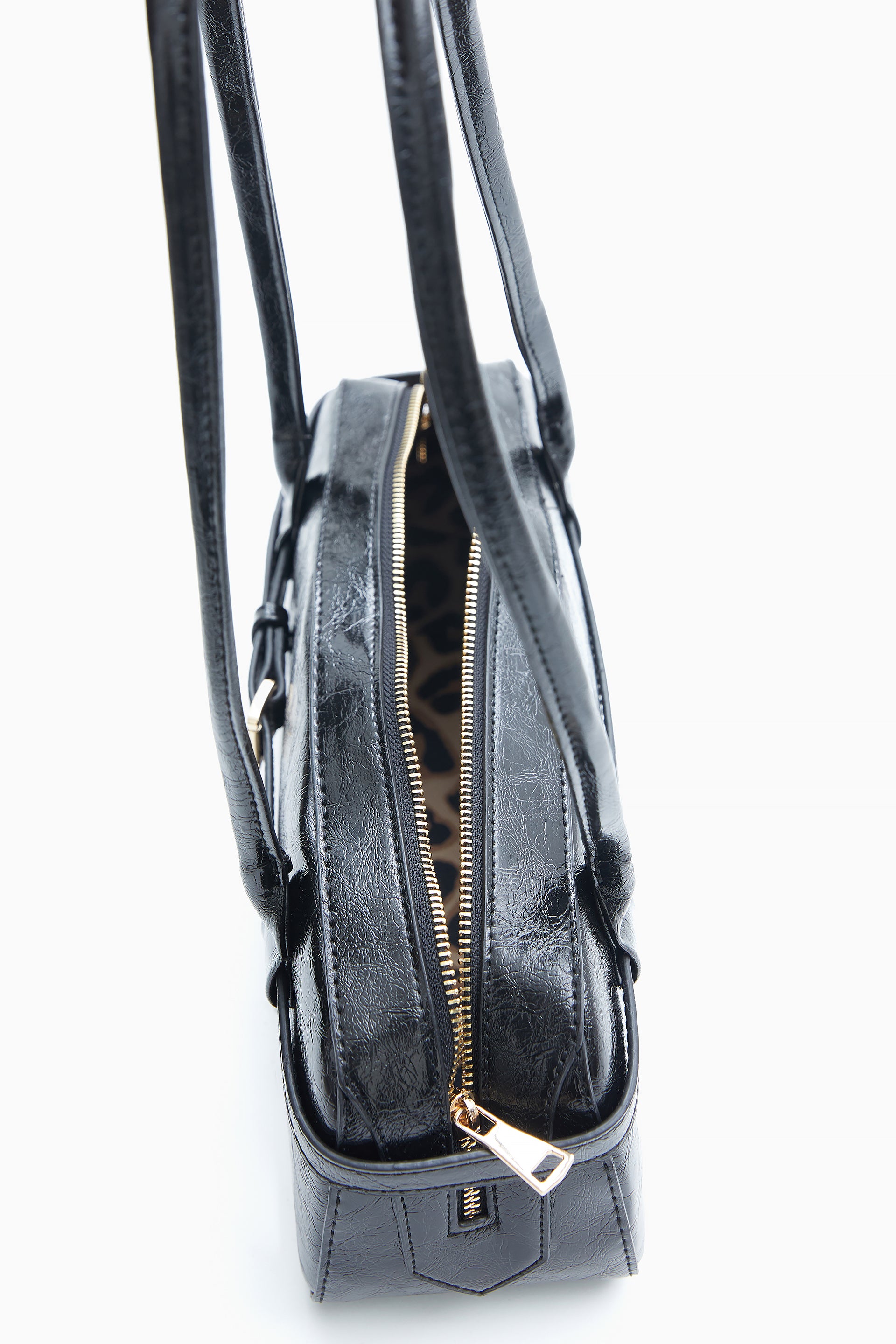 Black Elongated Shoulder Bag by WECRE8