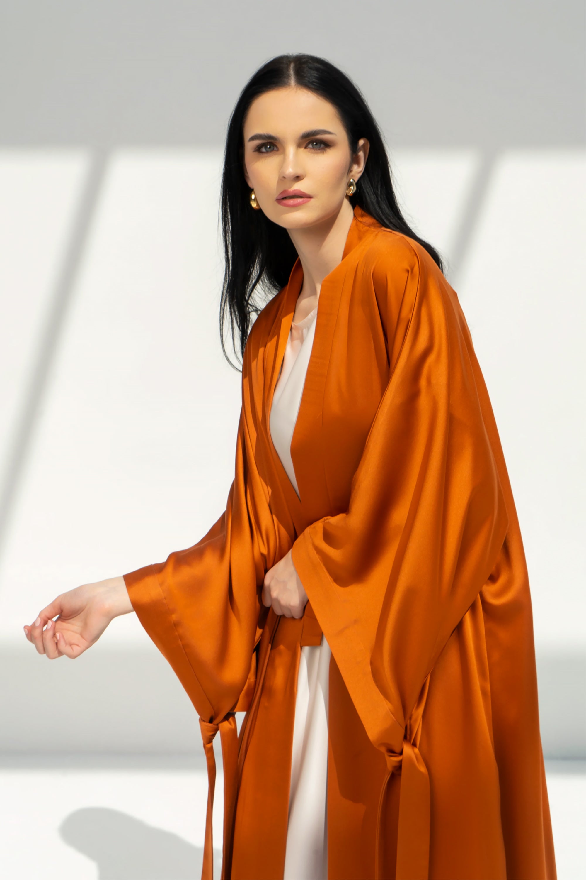 Orange Zinnia Abaya by Meelah