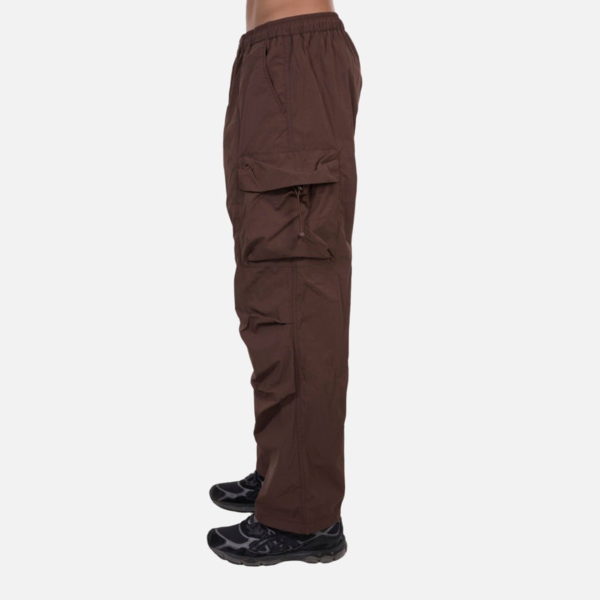 Brown Crinkled Pants With Pockets By Dracaena Cinnabari