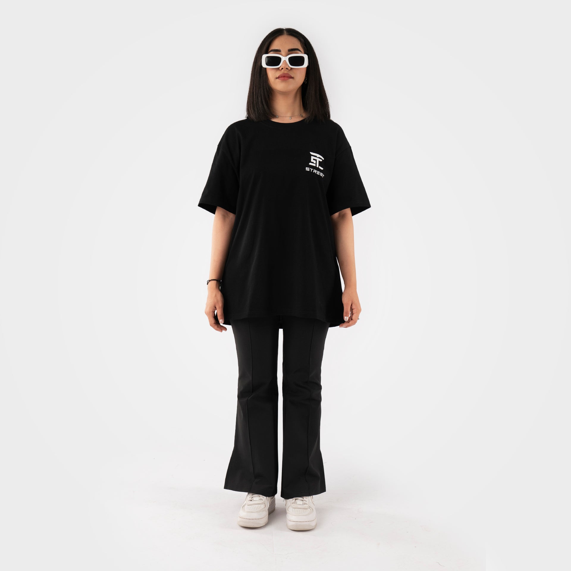 Black Aquarius T-shirt From Street KSA - WECRE8