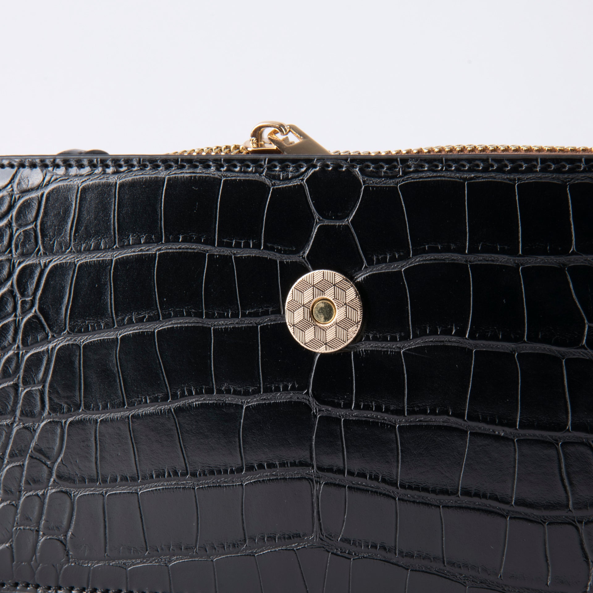 Black Leather Shoulder Bag With Leather Strap From Vogue By S - WECRE8