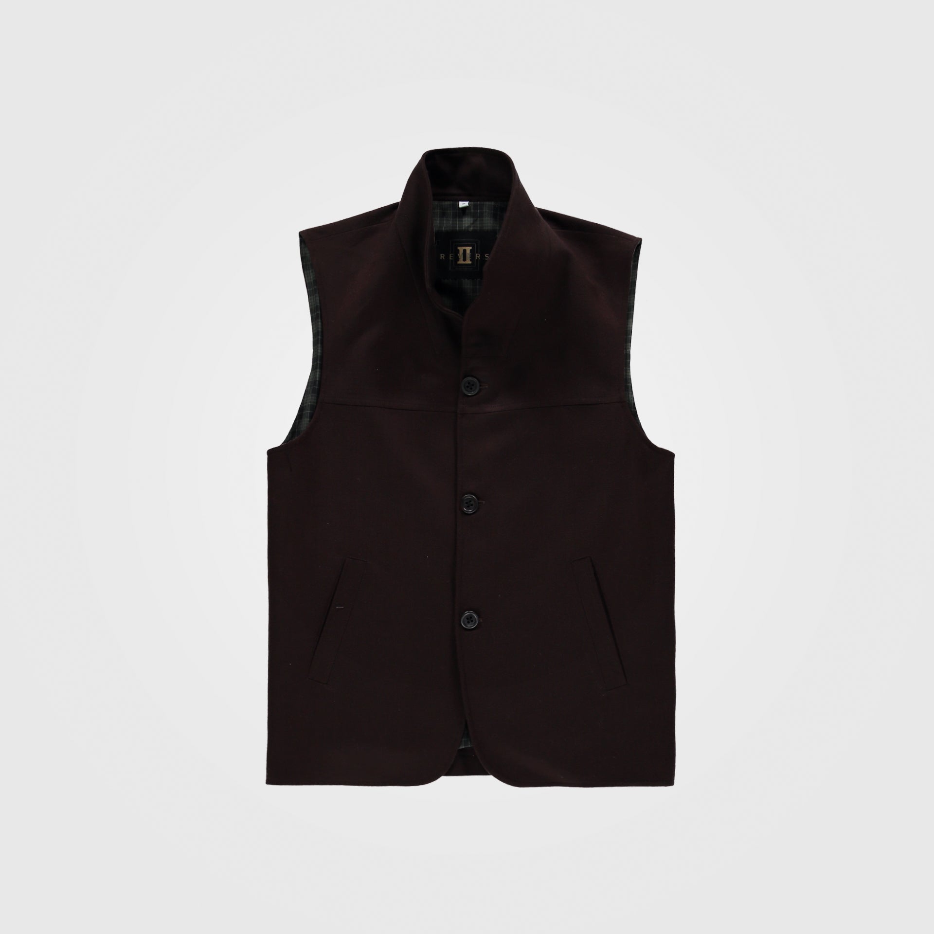 Brown Men Vest From IiRevers - WECRE8