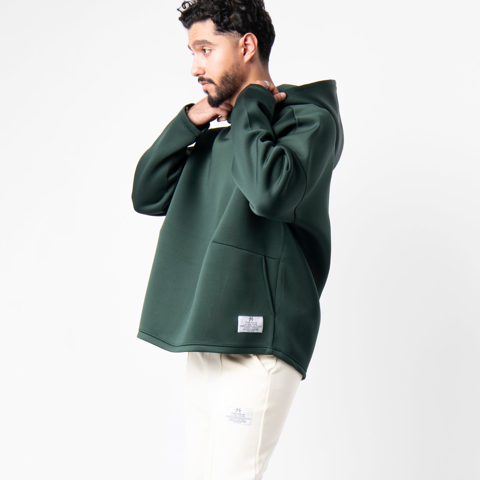 Dark Green Spring Oversize Hoodie From The Palm - WECRE8