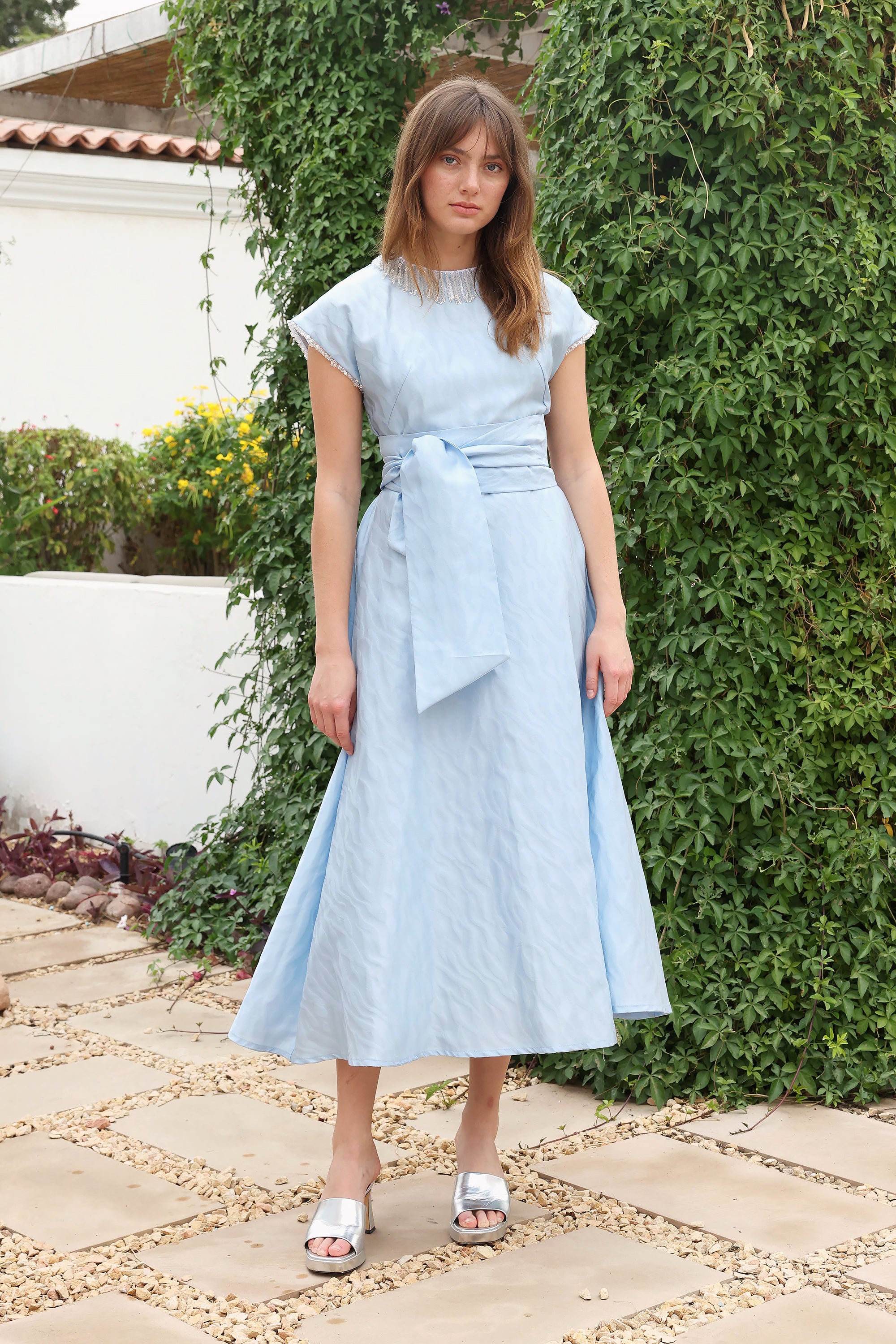 Blue Felicity Ankle-Length Dress by Baruni