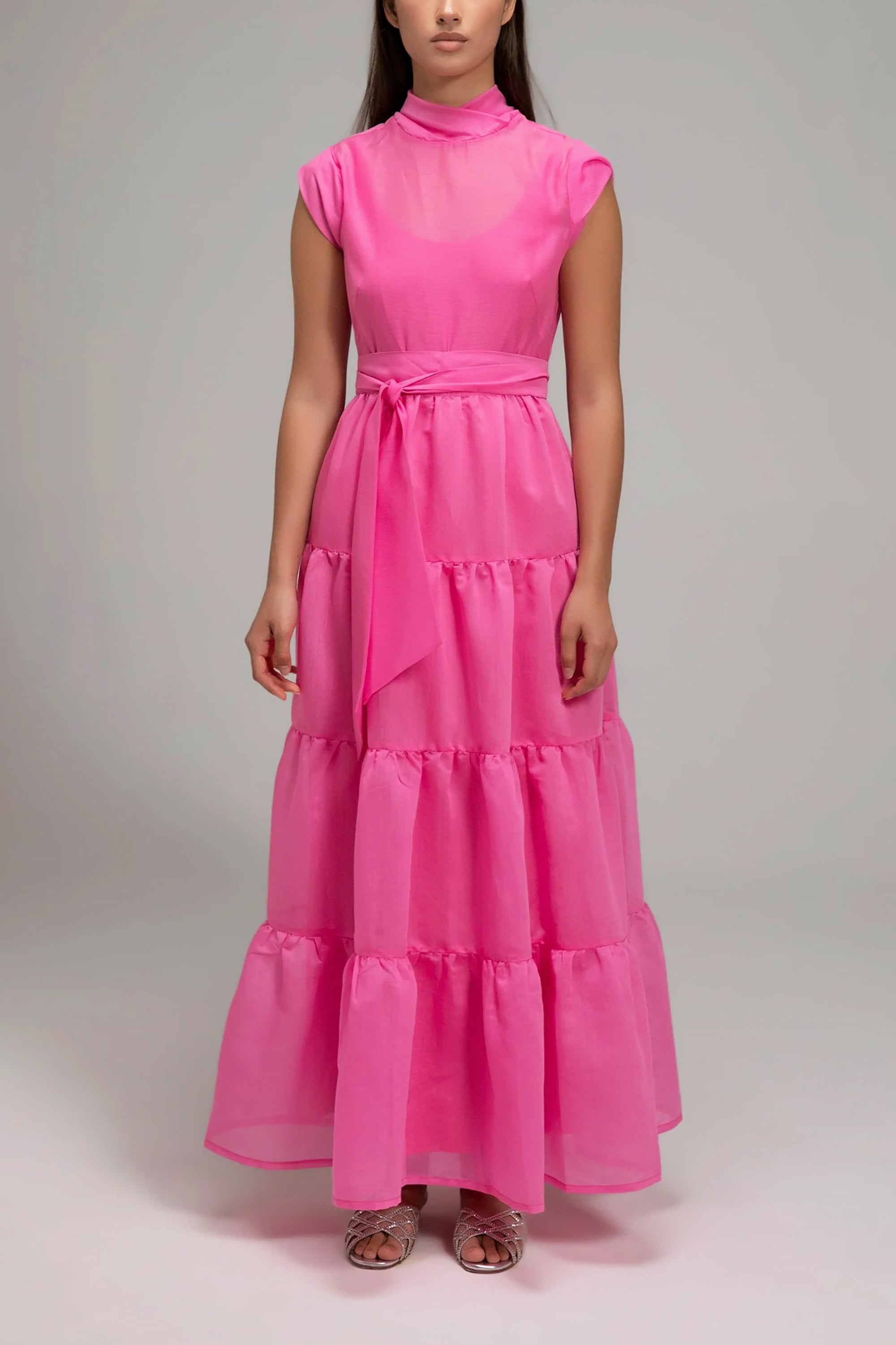 Fuchsia Tsai Maxi Dress by Baruni