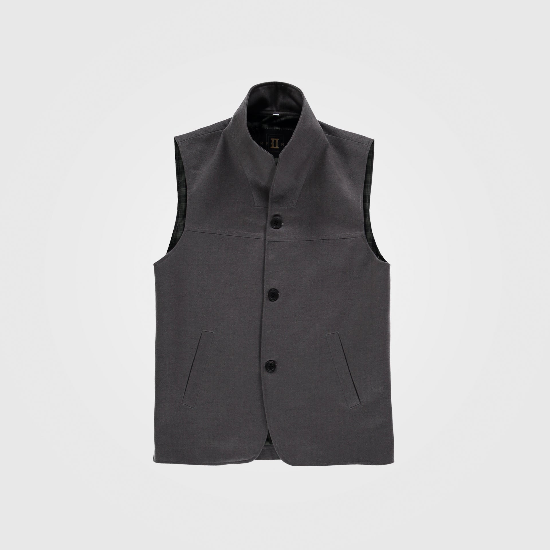 Gray Men Vest From IiRevers - WECRE8