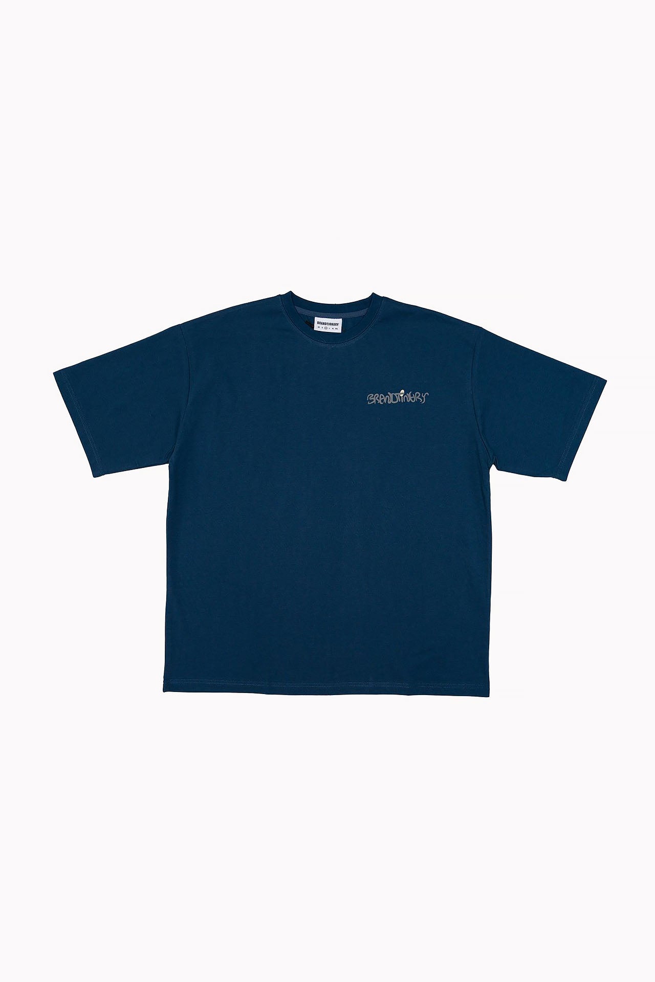 Navy T-shirt "Faces" by Brandtionary