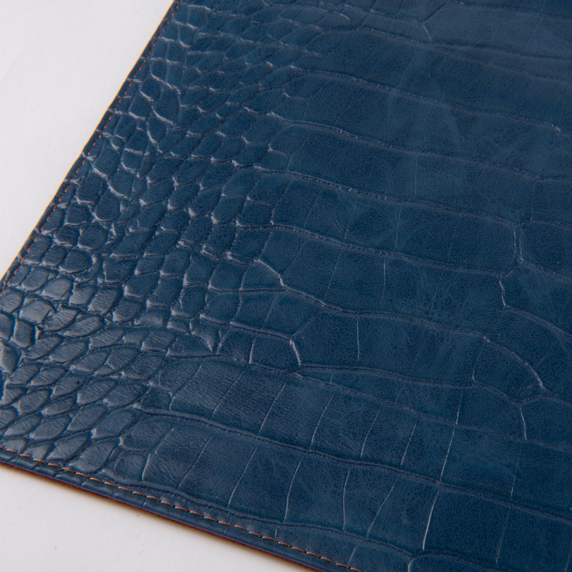 Orange And Blue Leather Pouch From Vogue By S - WECRE8