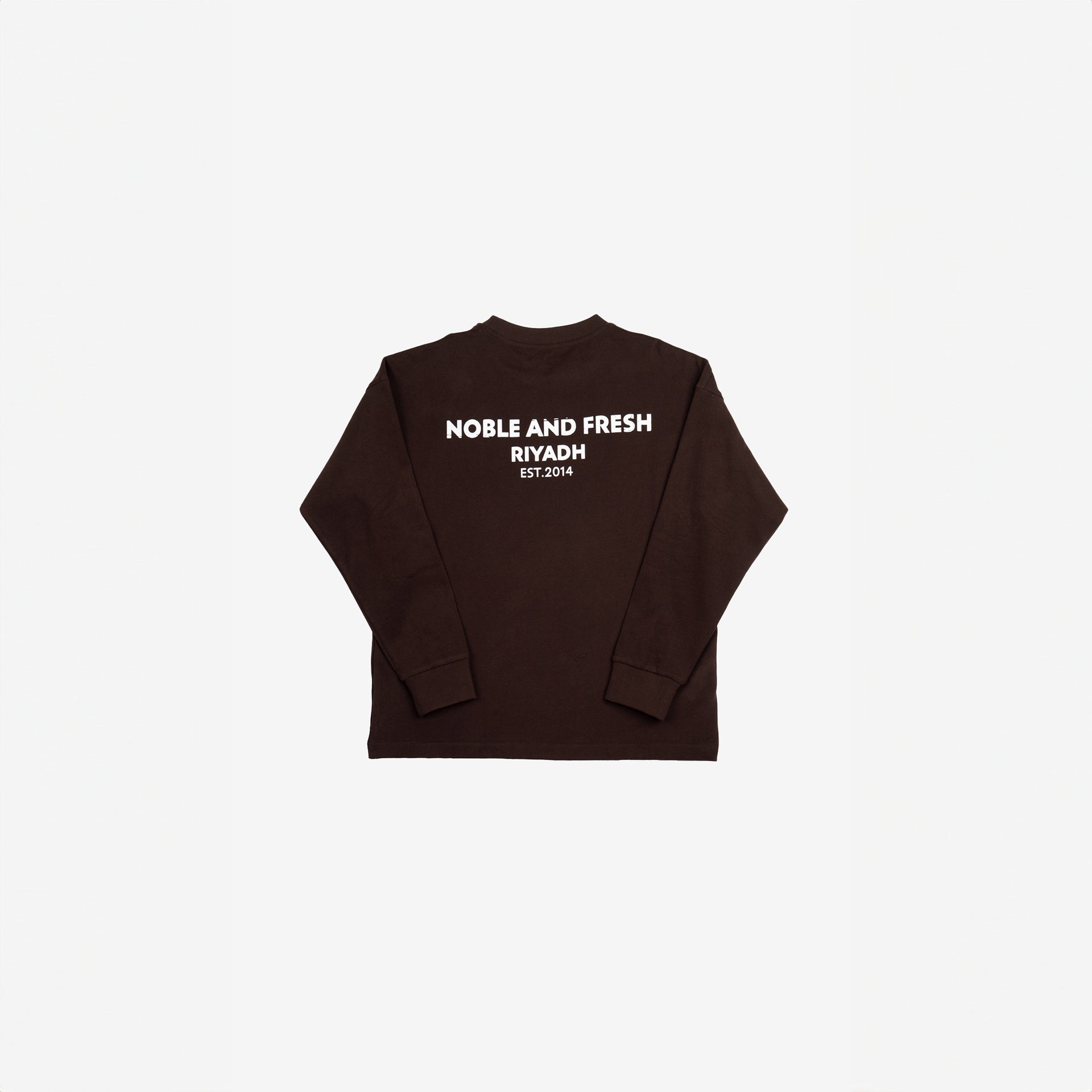 Unisex Brown NAF Born Again Long-sleeve By Noble and Fresh