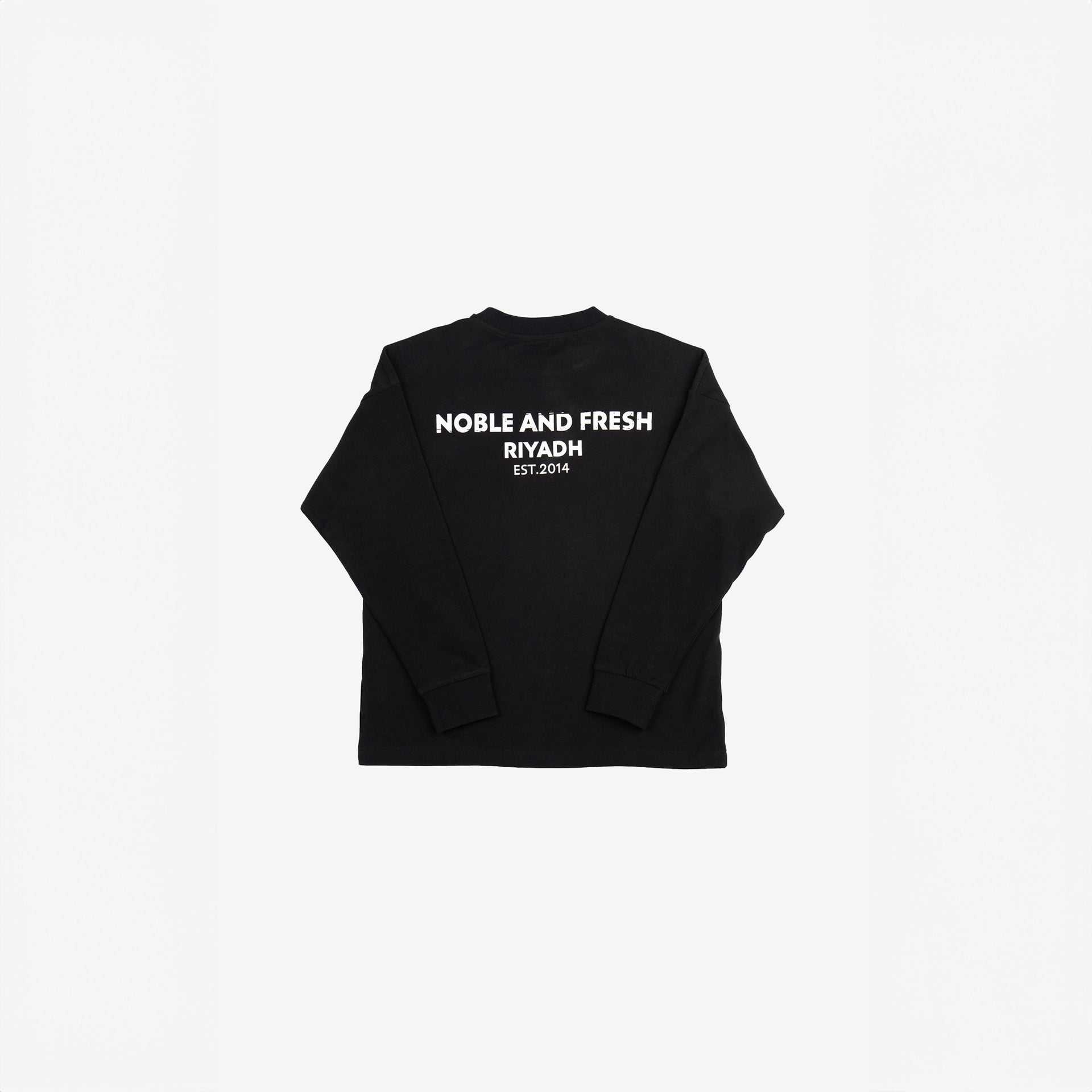 Unisex Black NAF Born Again Long-sleeve By Noble and Fresh