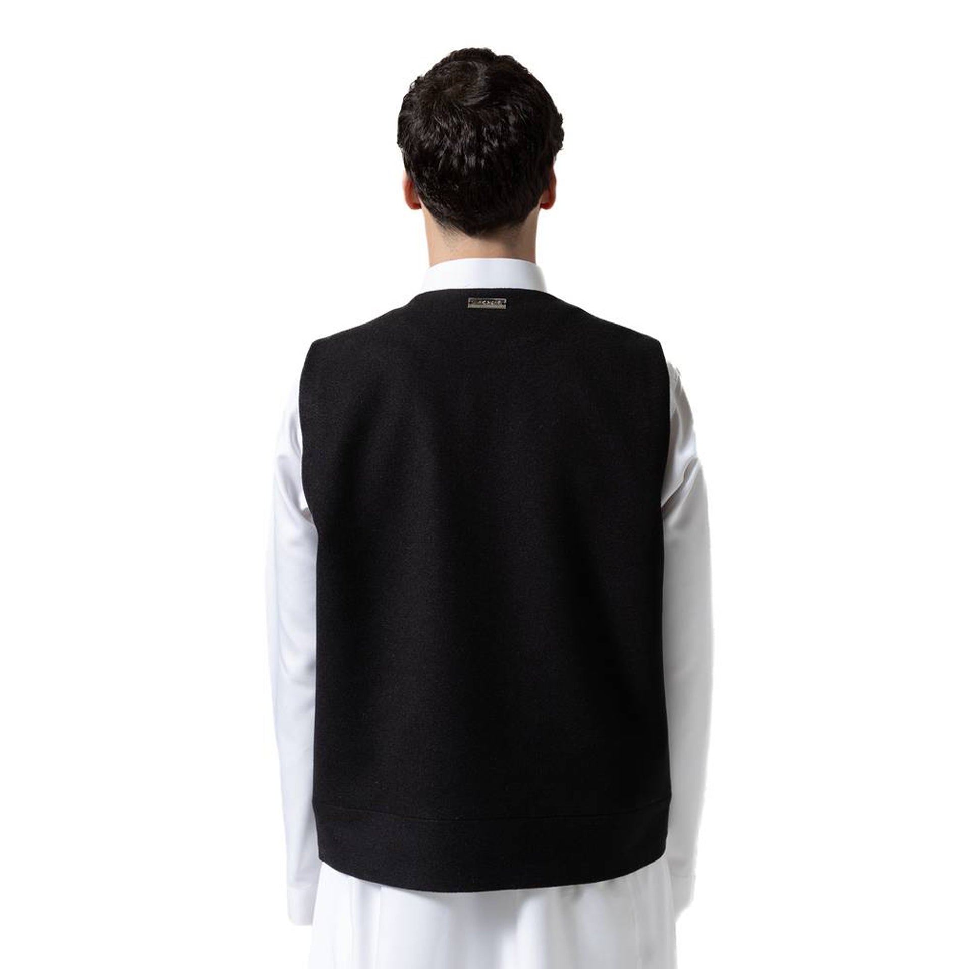 Black V-Line Vest From Hajruss