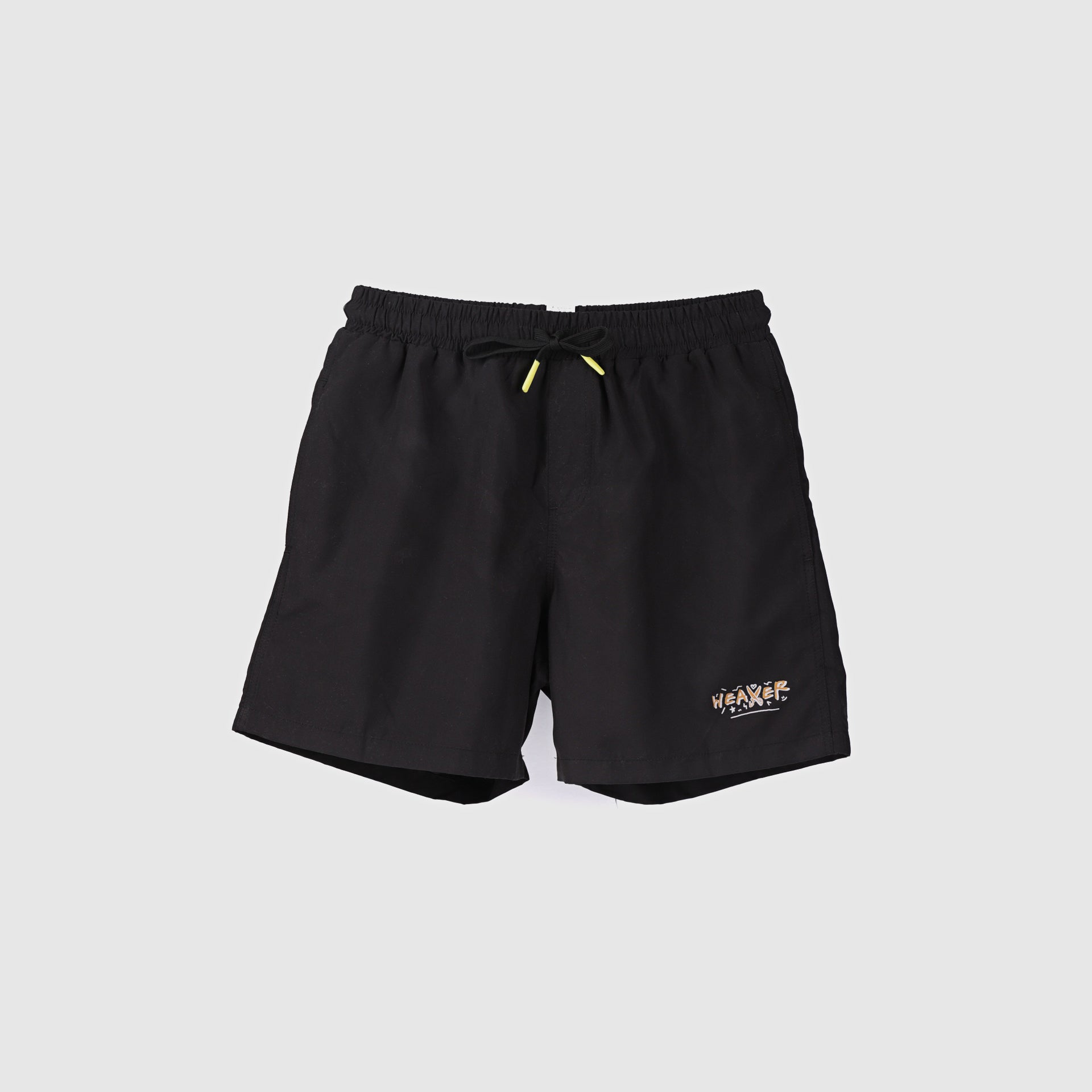 Black Swimming Plain Shorts From Weaver Design