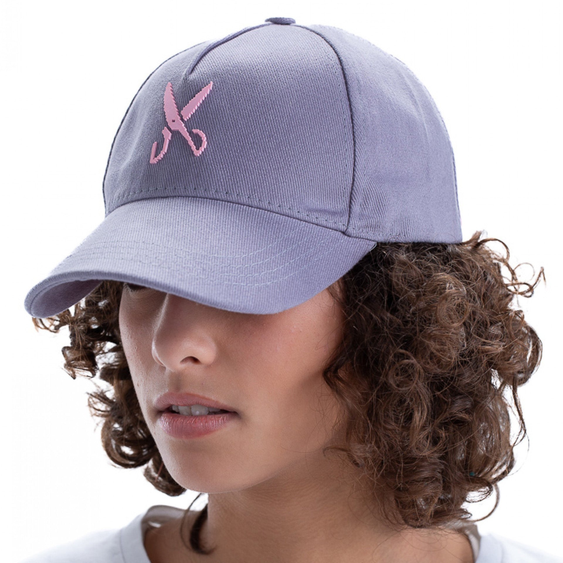 Gray & Pink Cap By Weaver Design
