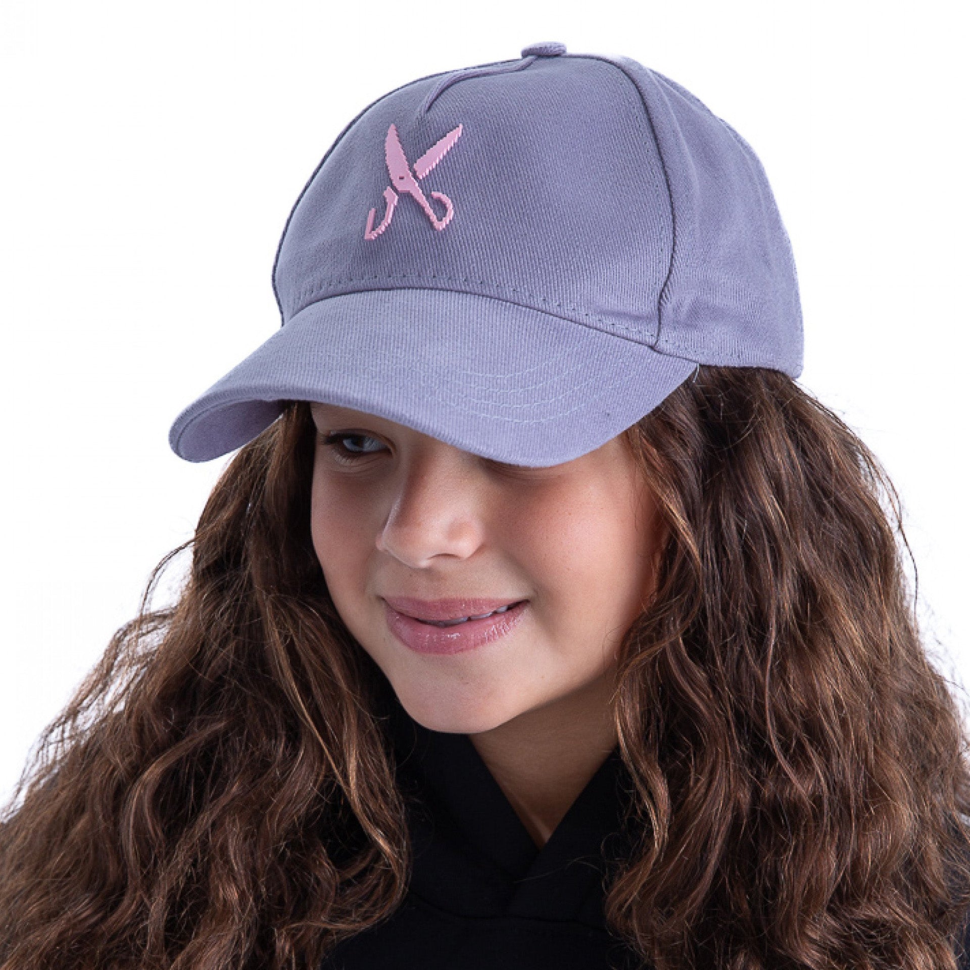 Gray & Pink Cap By Weaver Design