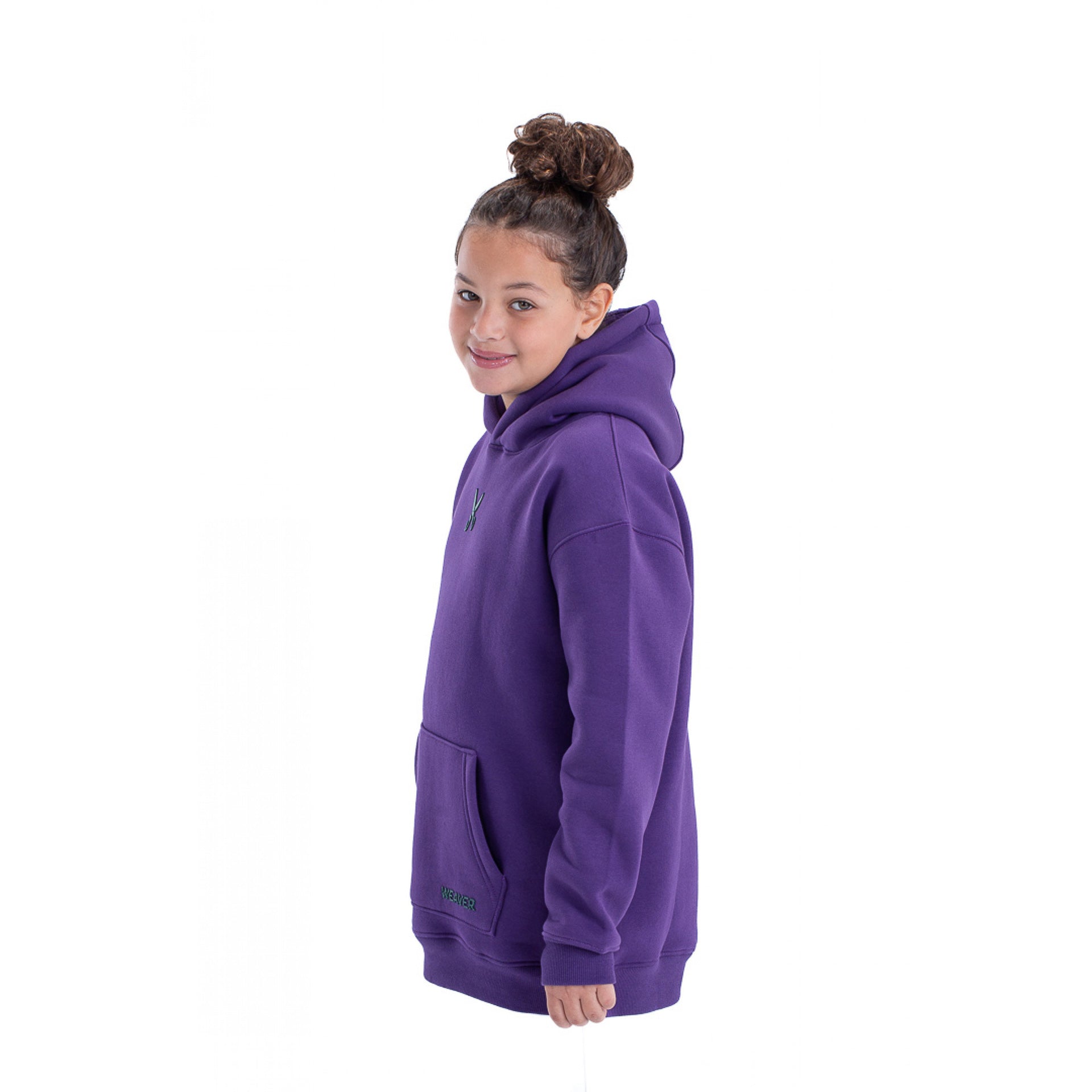 Purple Kids Hoodie By Weaver Design