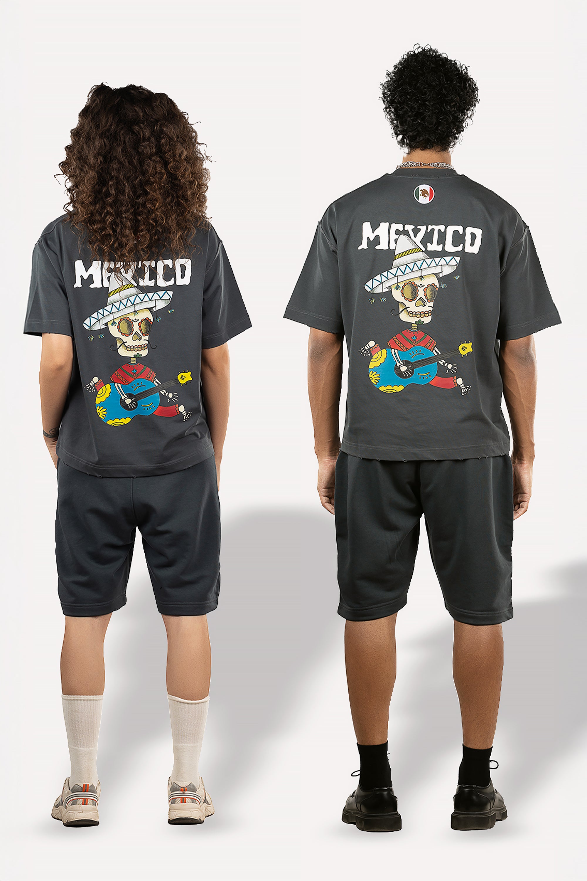 Grey Mexico Set of T-Shirt and Shorts by Maps