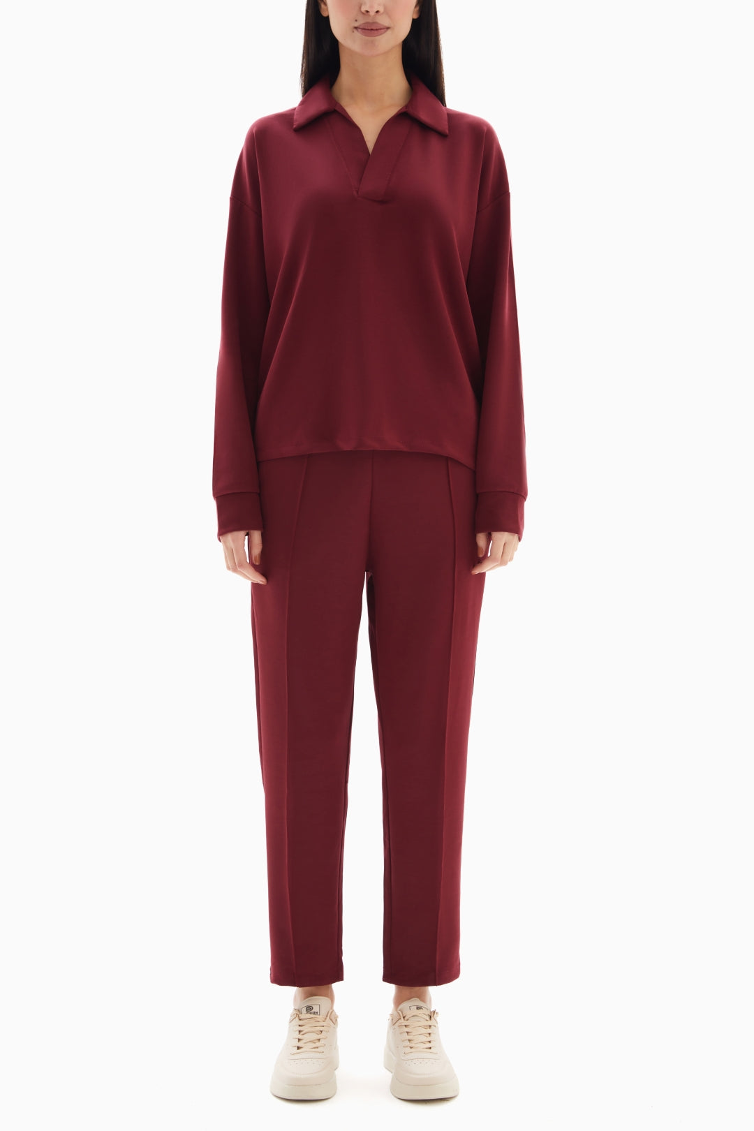 Maroon Soft Set of Top and Trousers By WECRE8