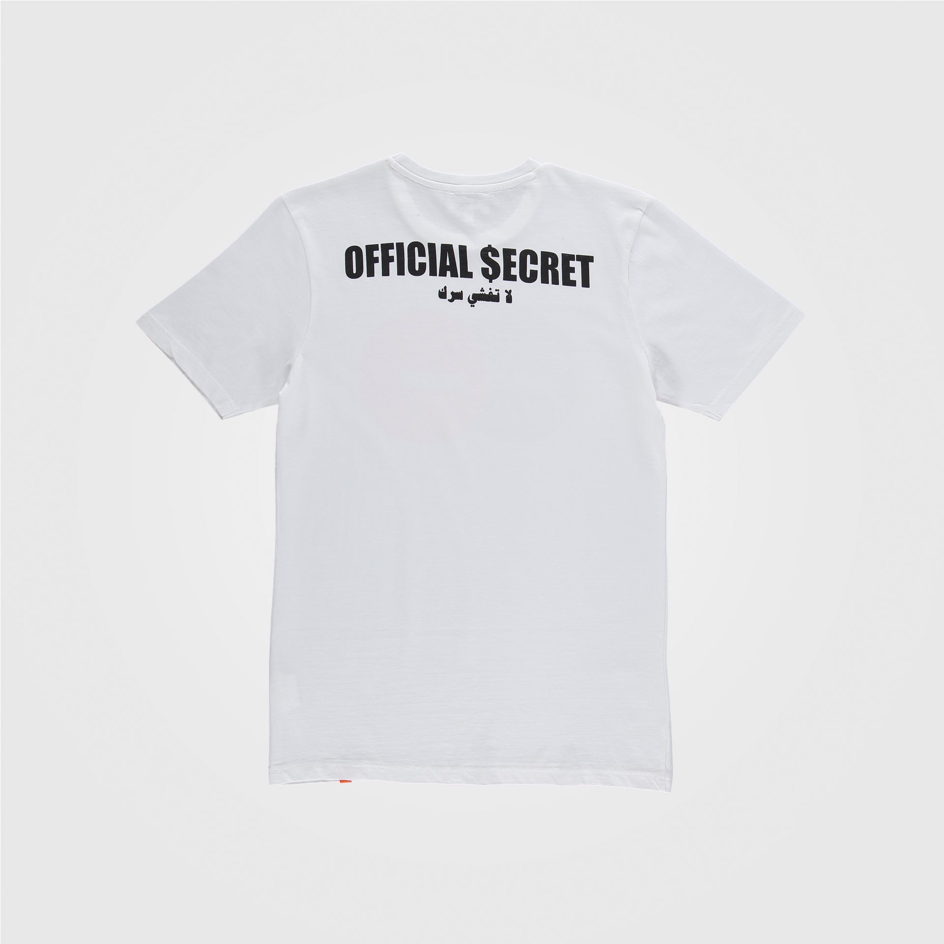 White Mr. Cash Cotton T-shirt By Official Secret