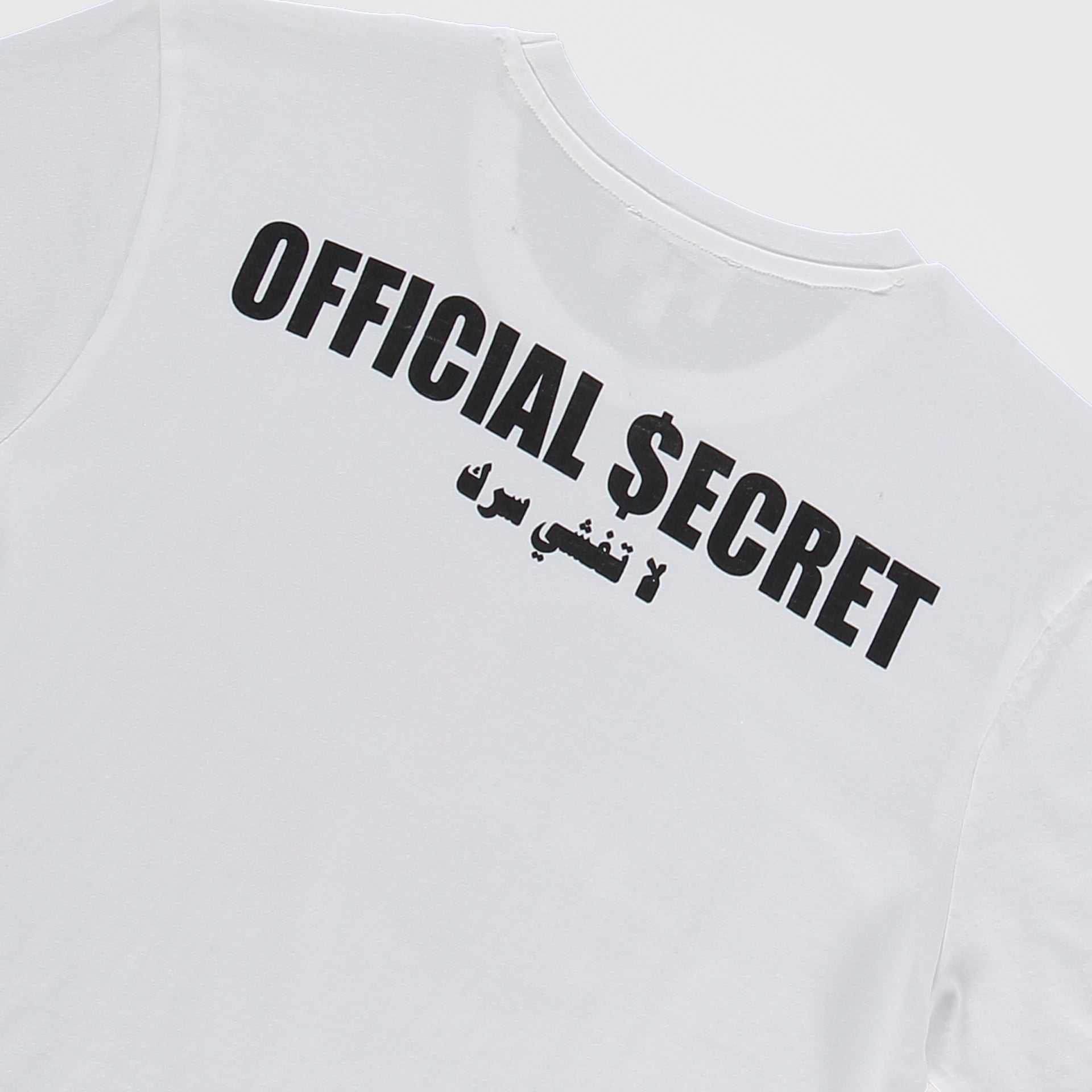White Mr. Cash Cotton T-shirt By Official Secret