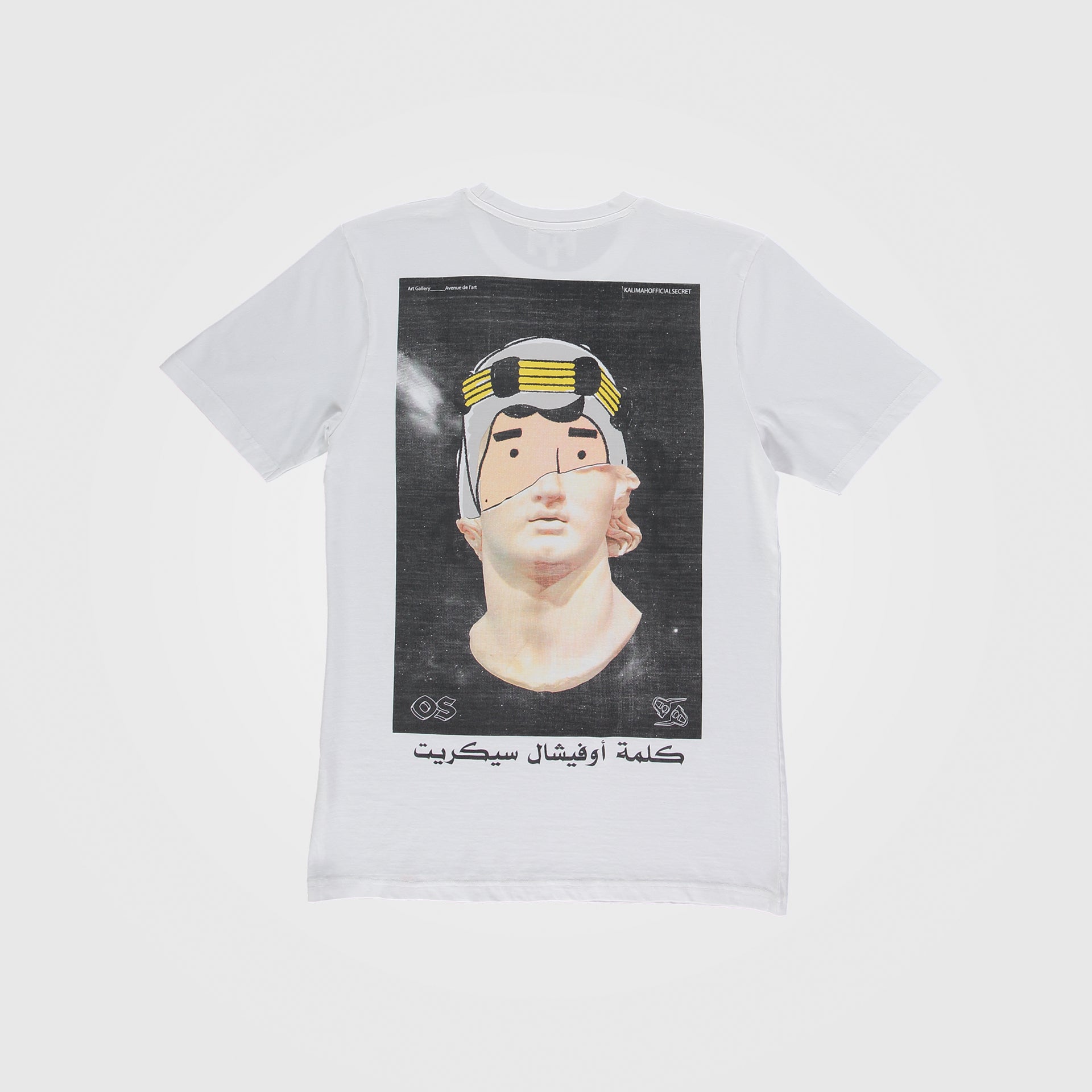 White Head Statue 100% Cotton T-Shirt From Official Secret