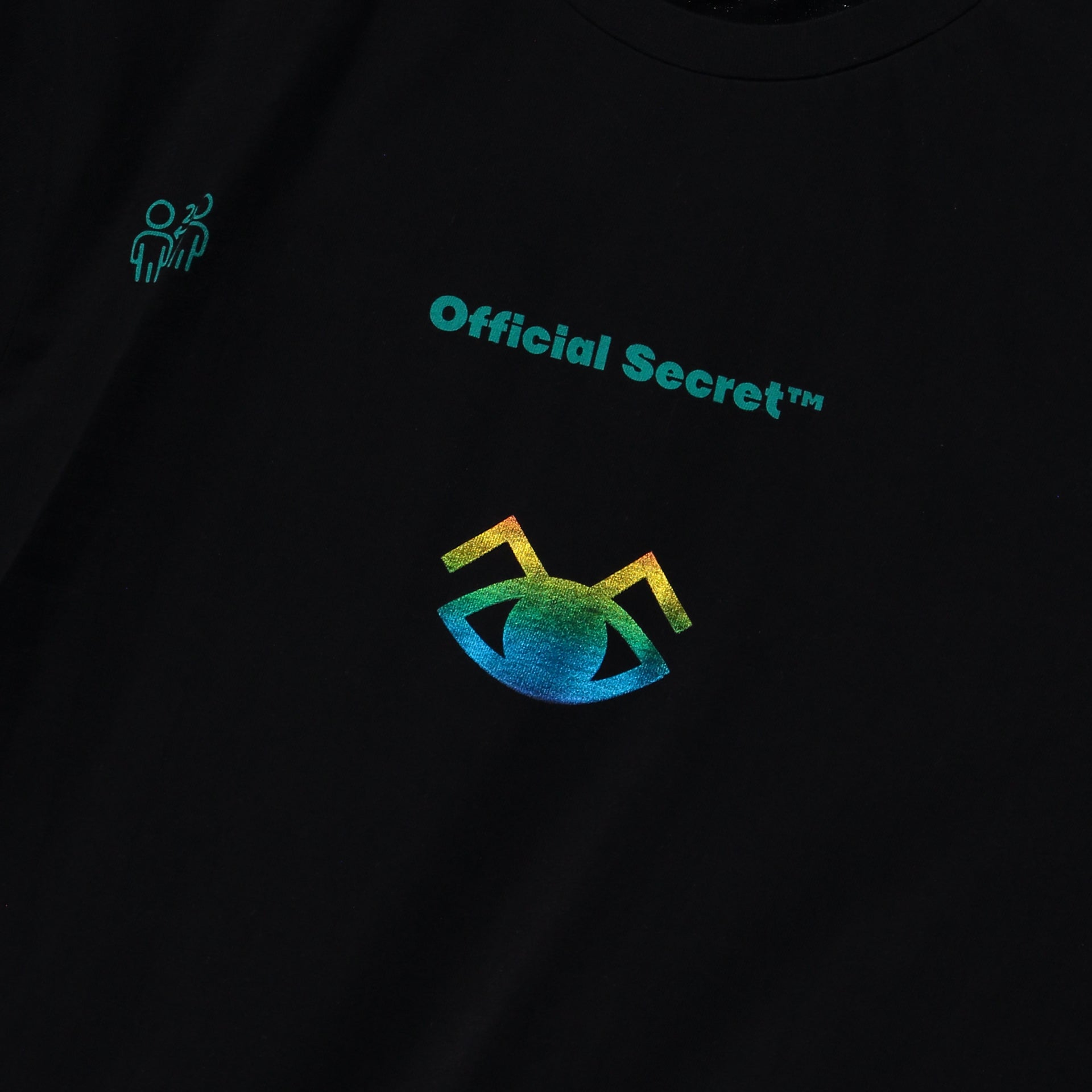 Black Os No Photo 100% cotton T-Shirt From Official Secret