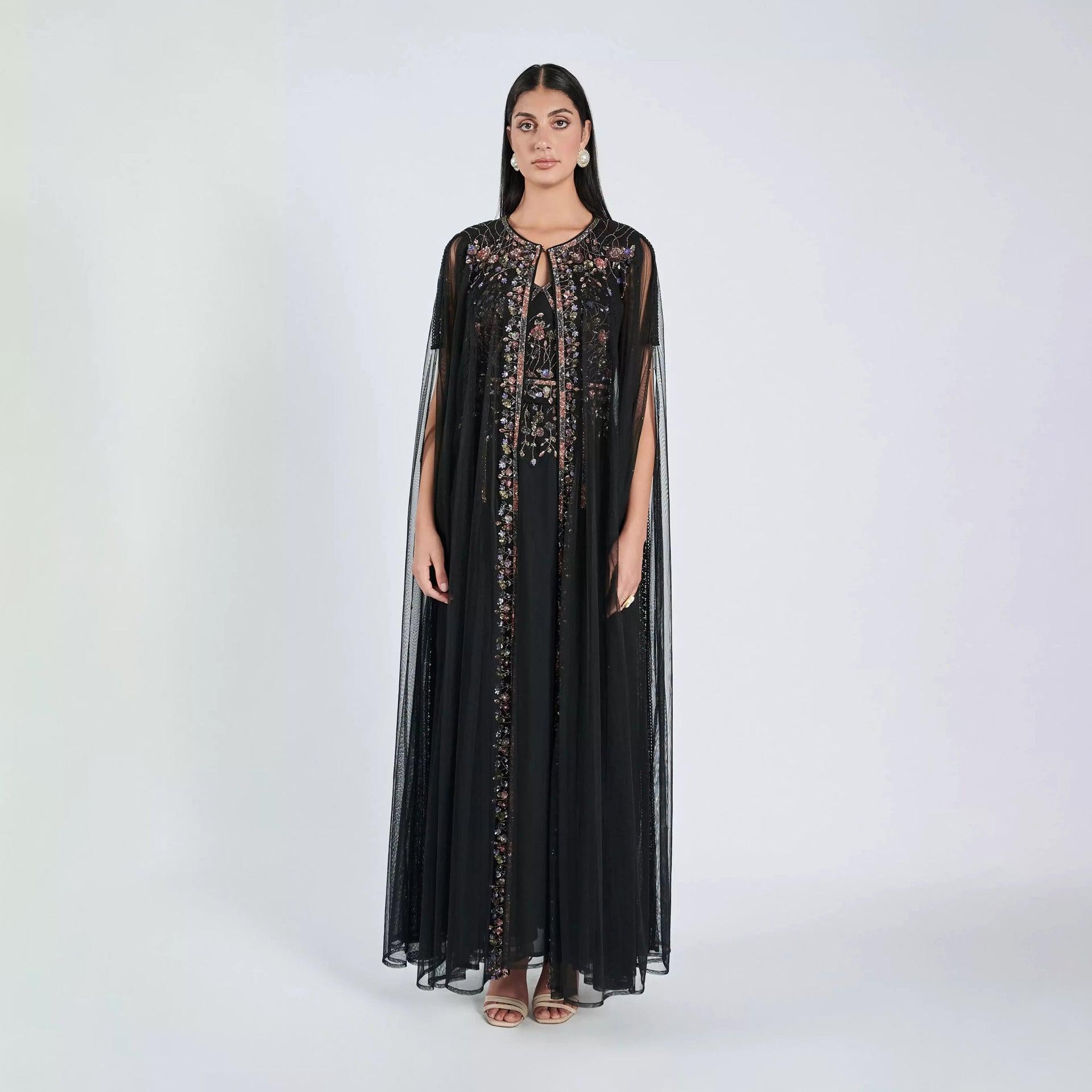 فستان نوران أسود من شالكي