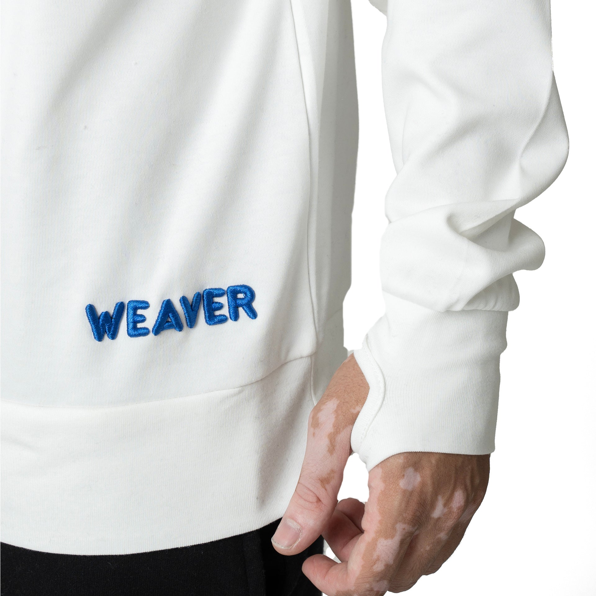 White High Neck Shirt From Weaver Design