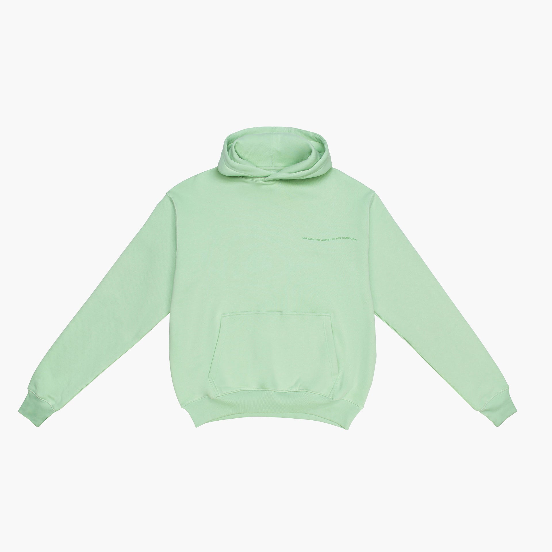 Unisex Light Green Mazrood Logo Hoodie by Mazrood