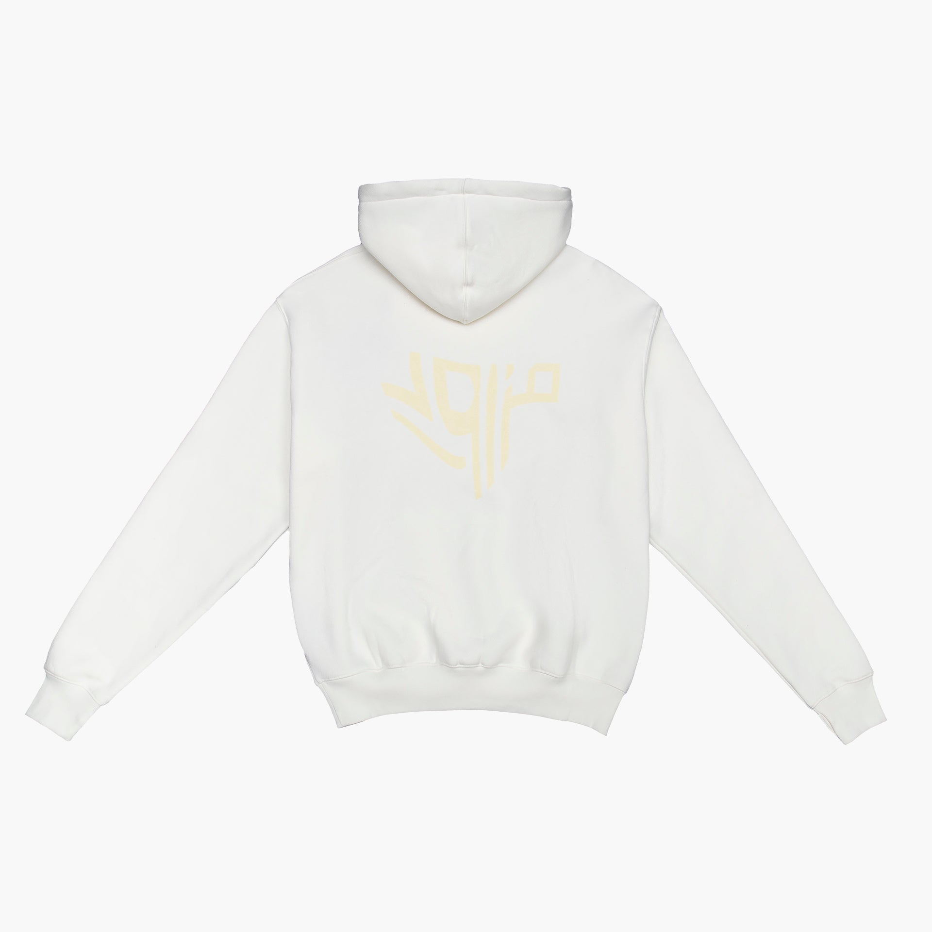 Unisex White Mazrood Logo Hoodie by Mazrood